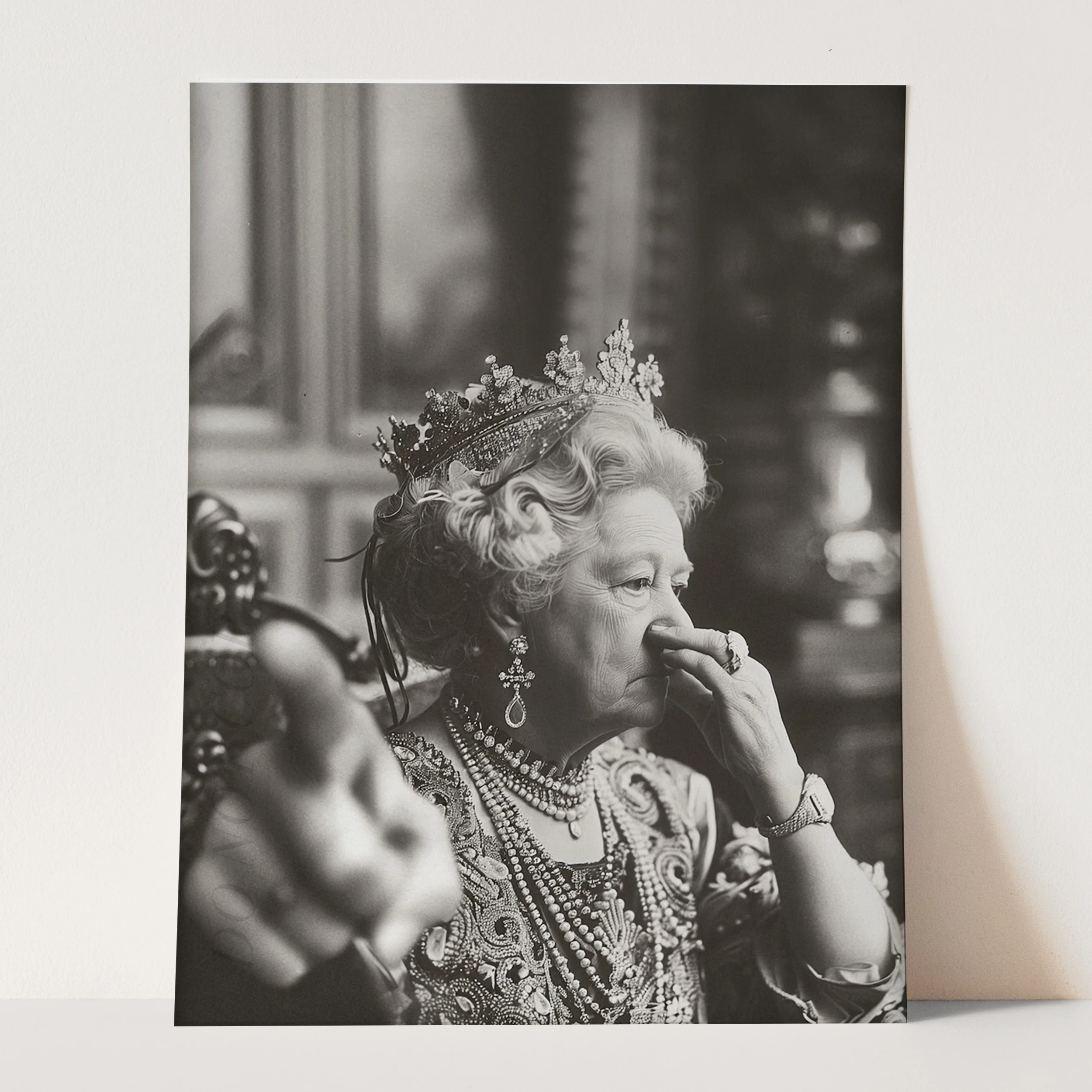 Queen Elizabeth of England Plugging Her Nose - Image 3