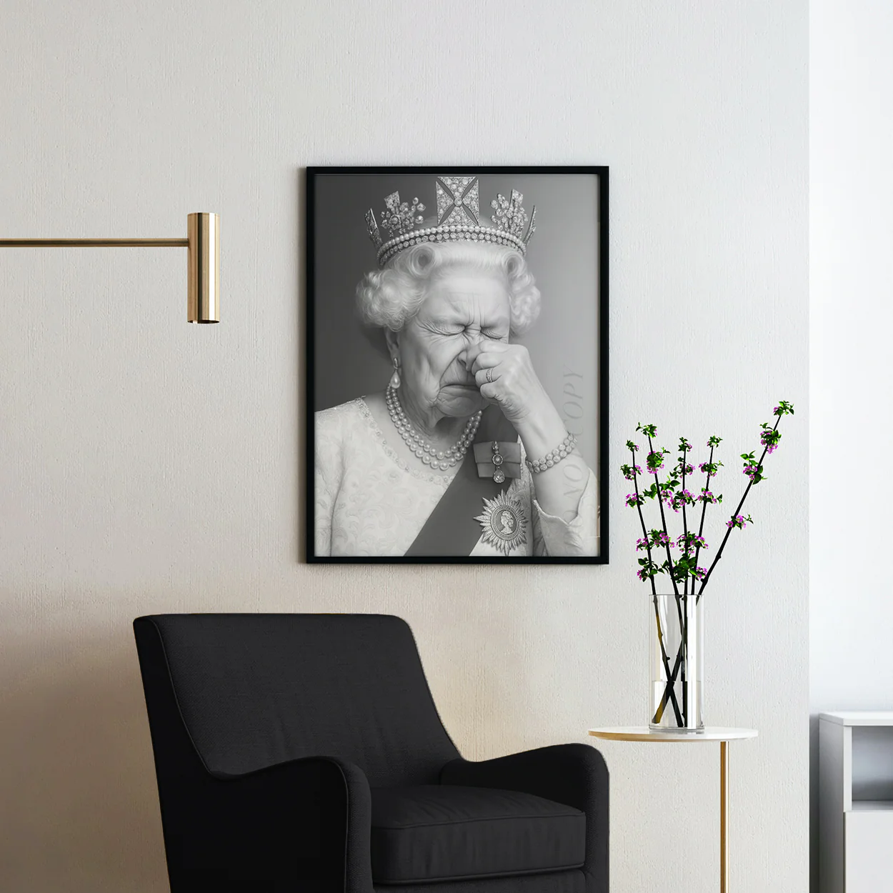 Queen Elizabeth Plugging Her Nose - Image 2