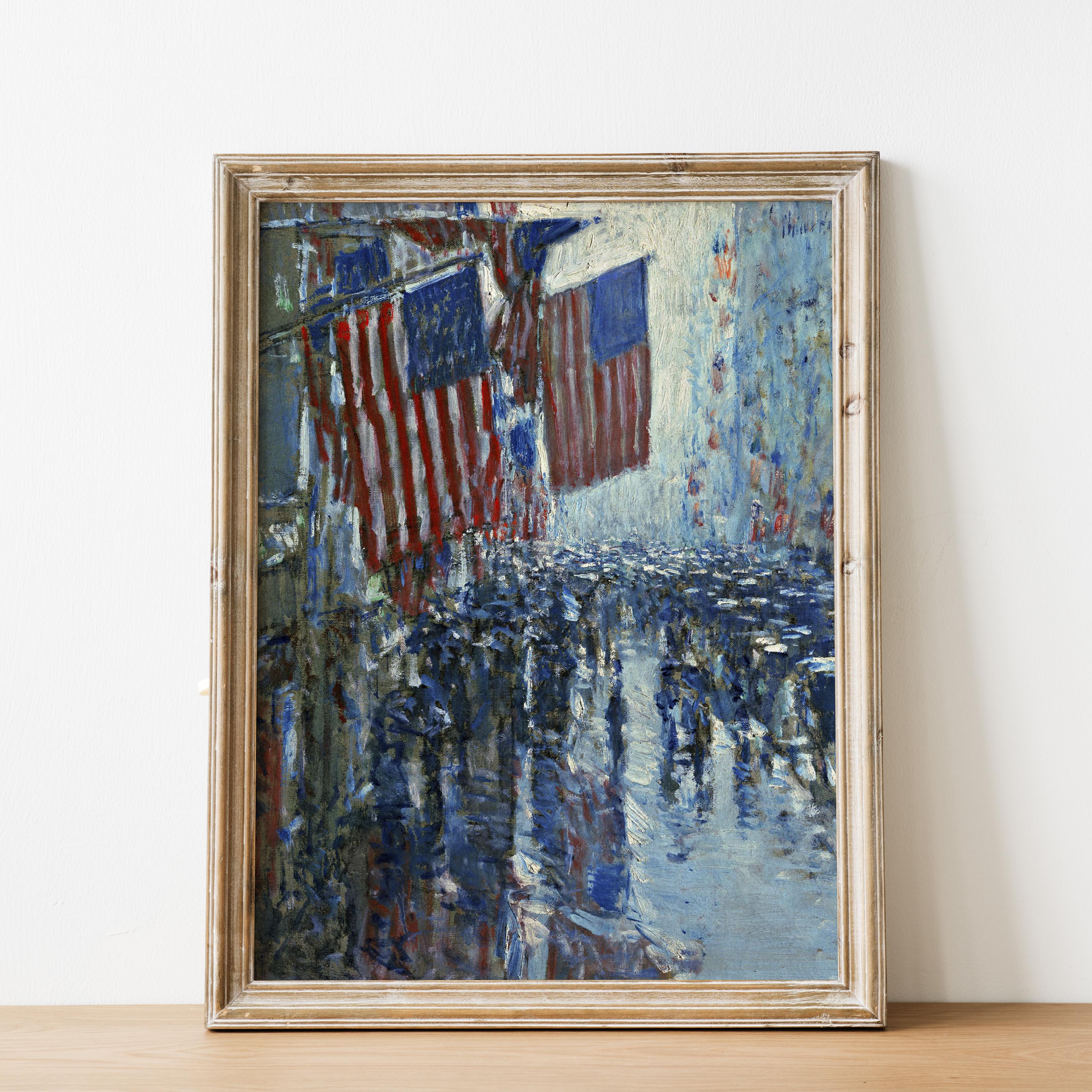 Rainy Day on Fifth Avenue by Childe Hassam - Image 2