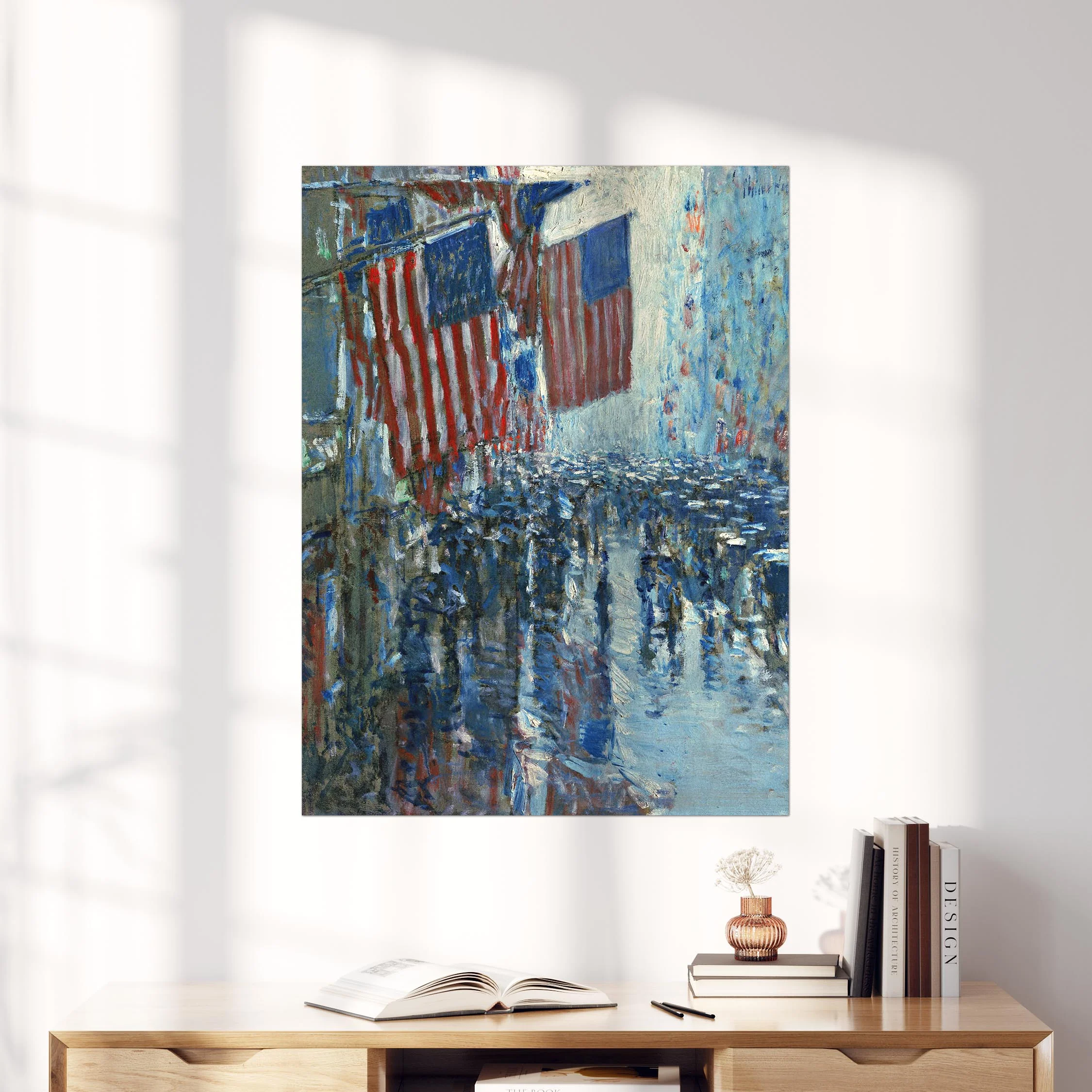 Rainy Day on Fifth Avenue by Childe Hassam - Image 4