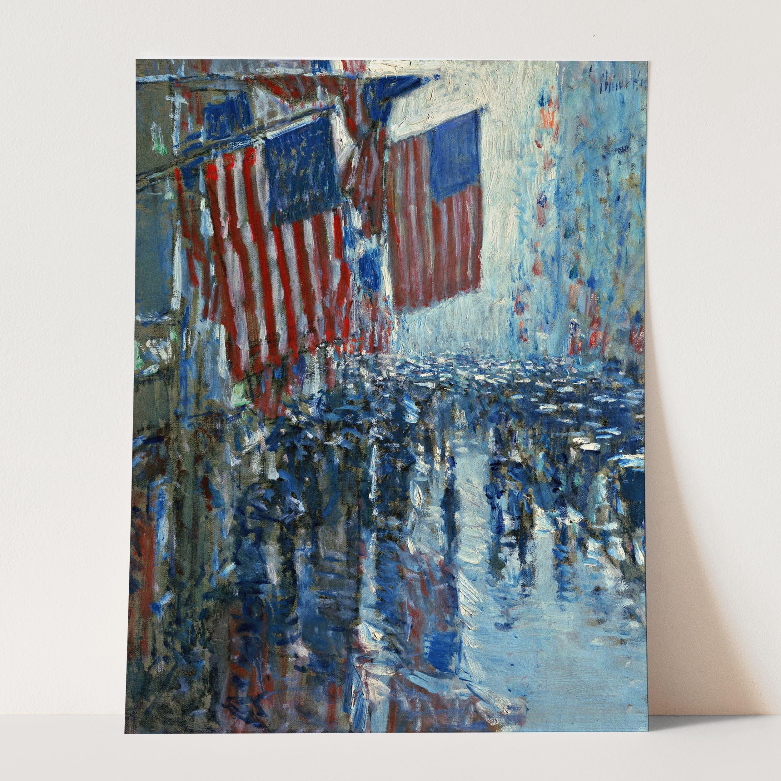 Rainy Day on Fifth Avenue by Childe Hassam - Image 5