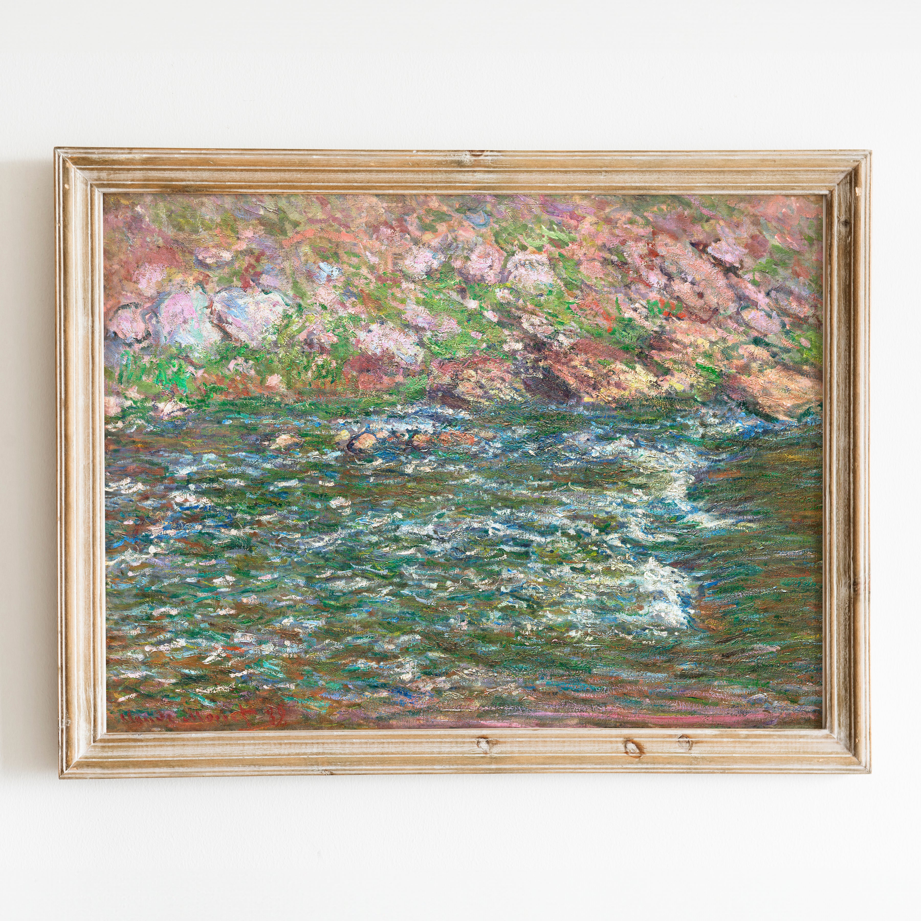 Rapids on the Petite Creuse at Fresselines (1889) by Claude Monet