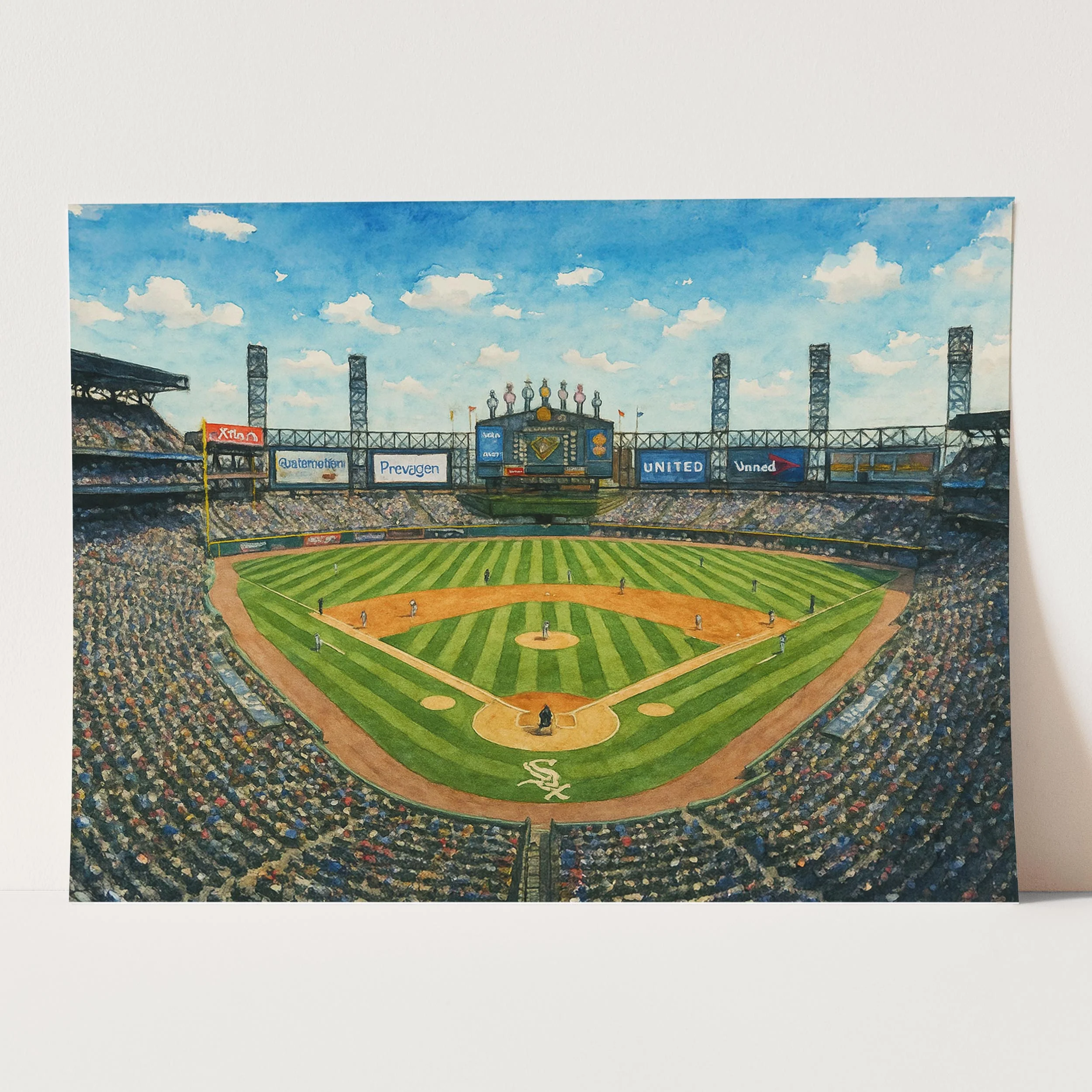 Rate Field Watercolor Painting - Image 3