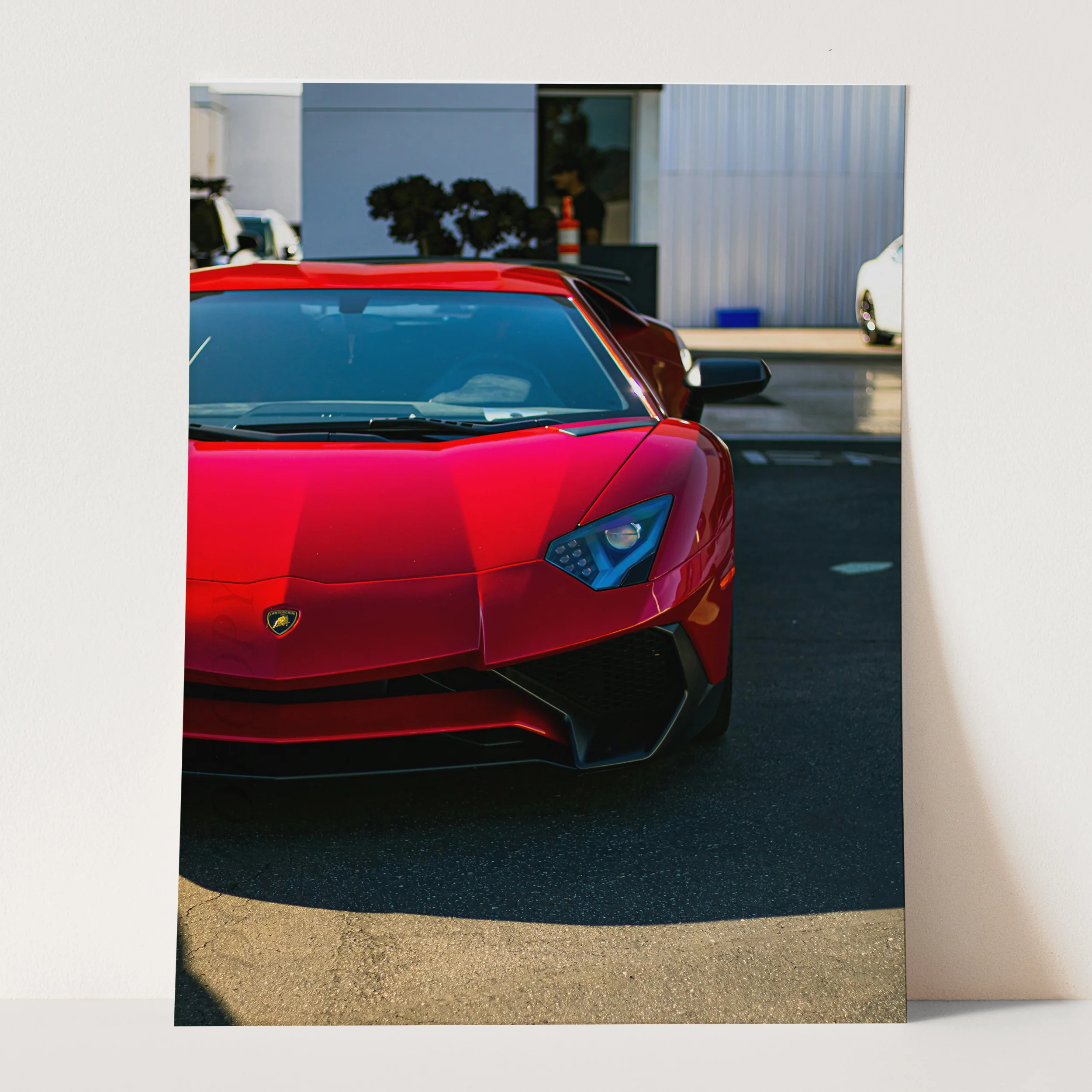 Red Lamborghini Front View - Image 3