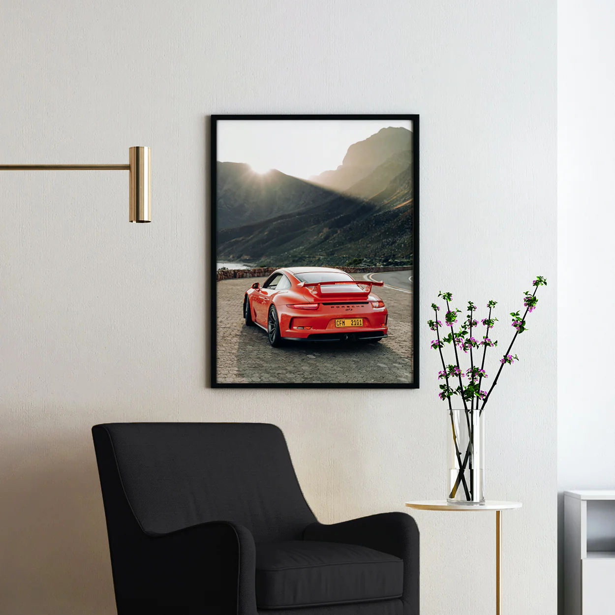 Red Porsche GT3 Landscape - Image 2