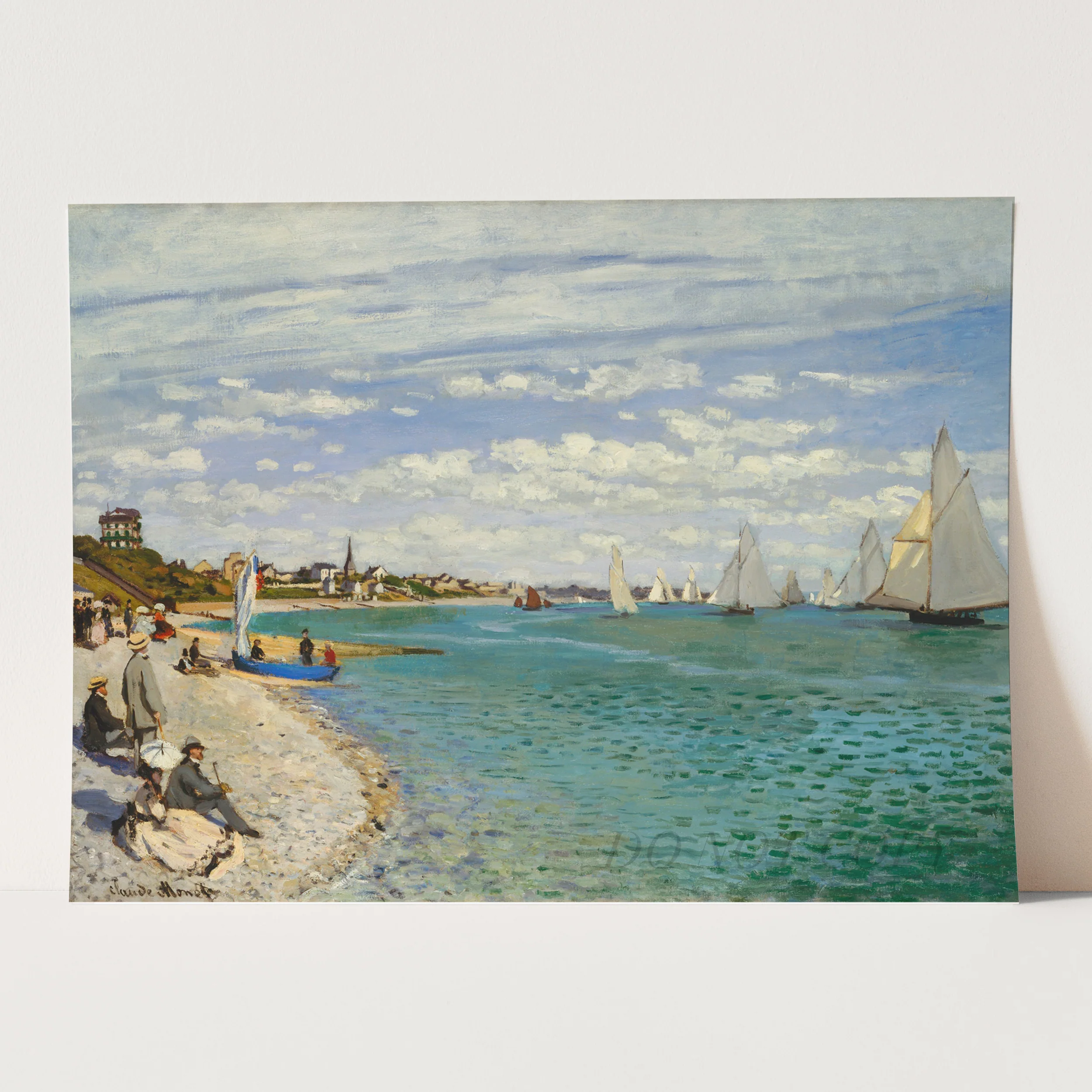 Regatta at Sainte-Adresse (1867) by Claude Monet - Image 3