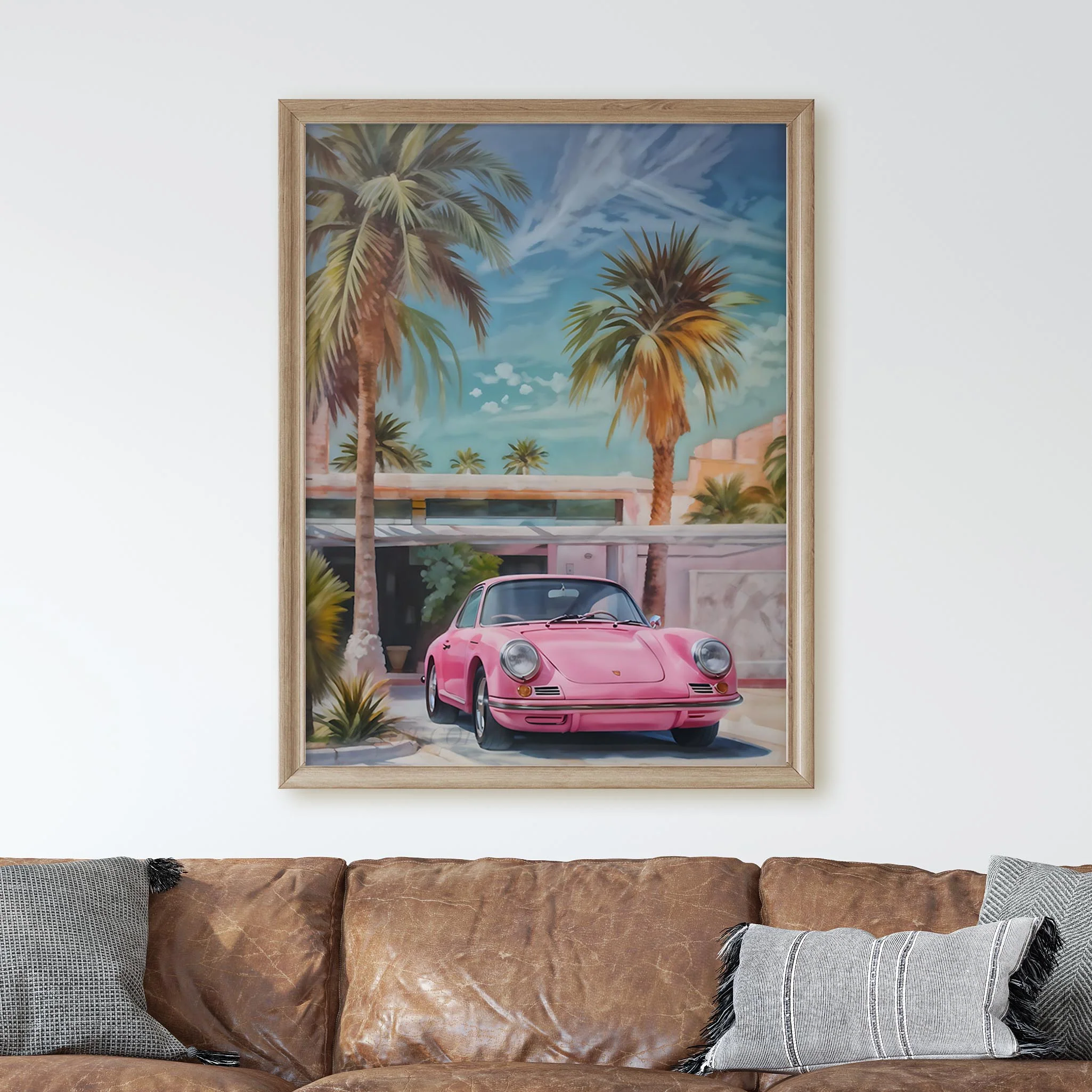 Retro Pink Porsche - Image 3
