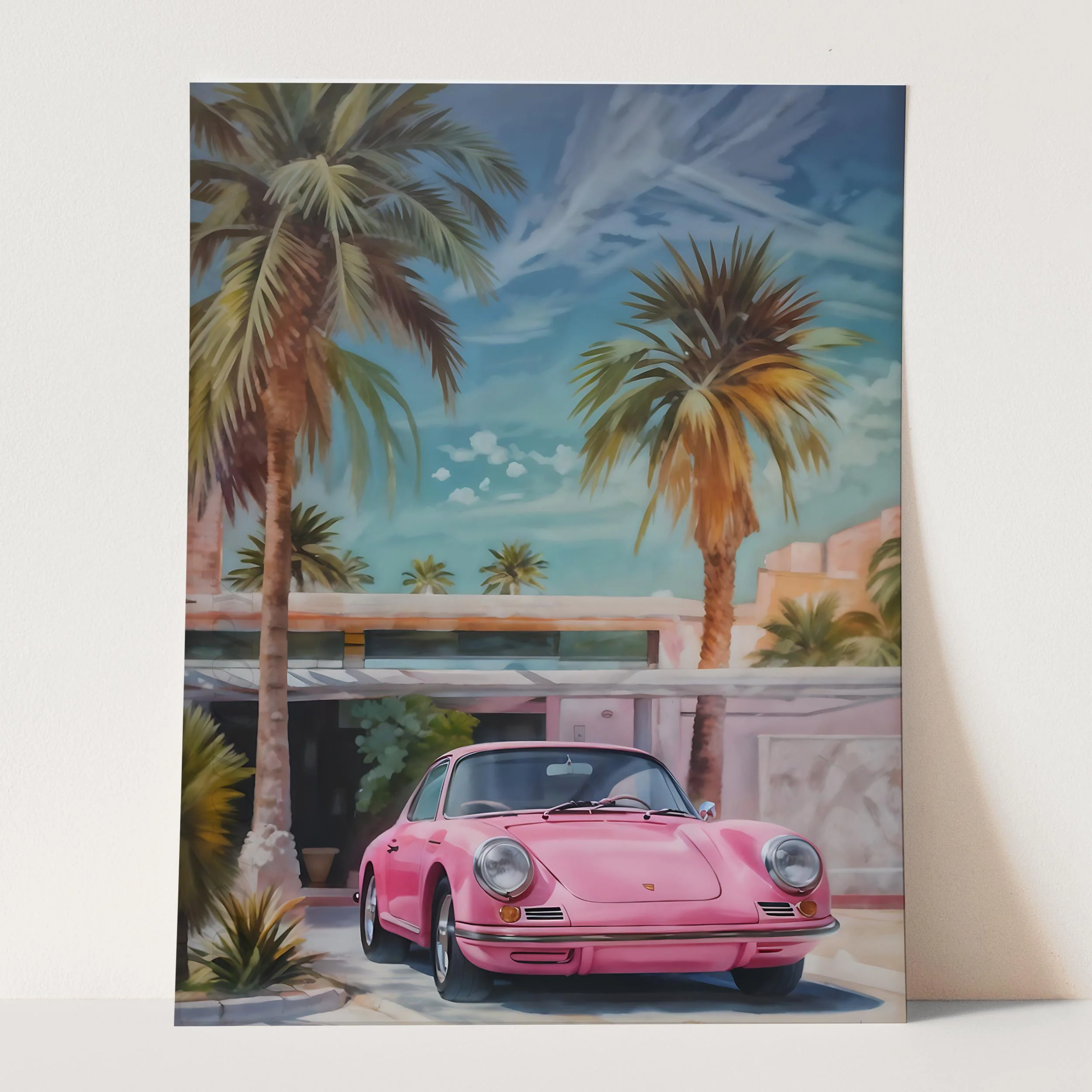 Retro Pink Porsche - Image 5