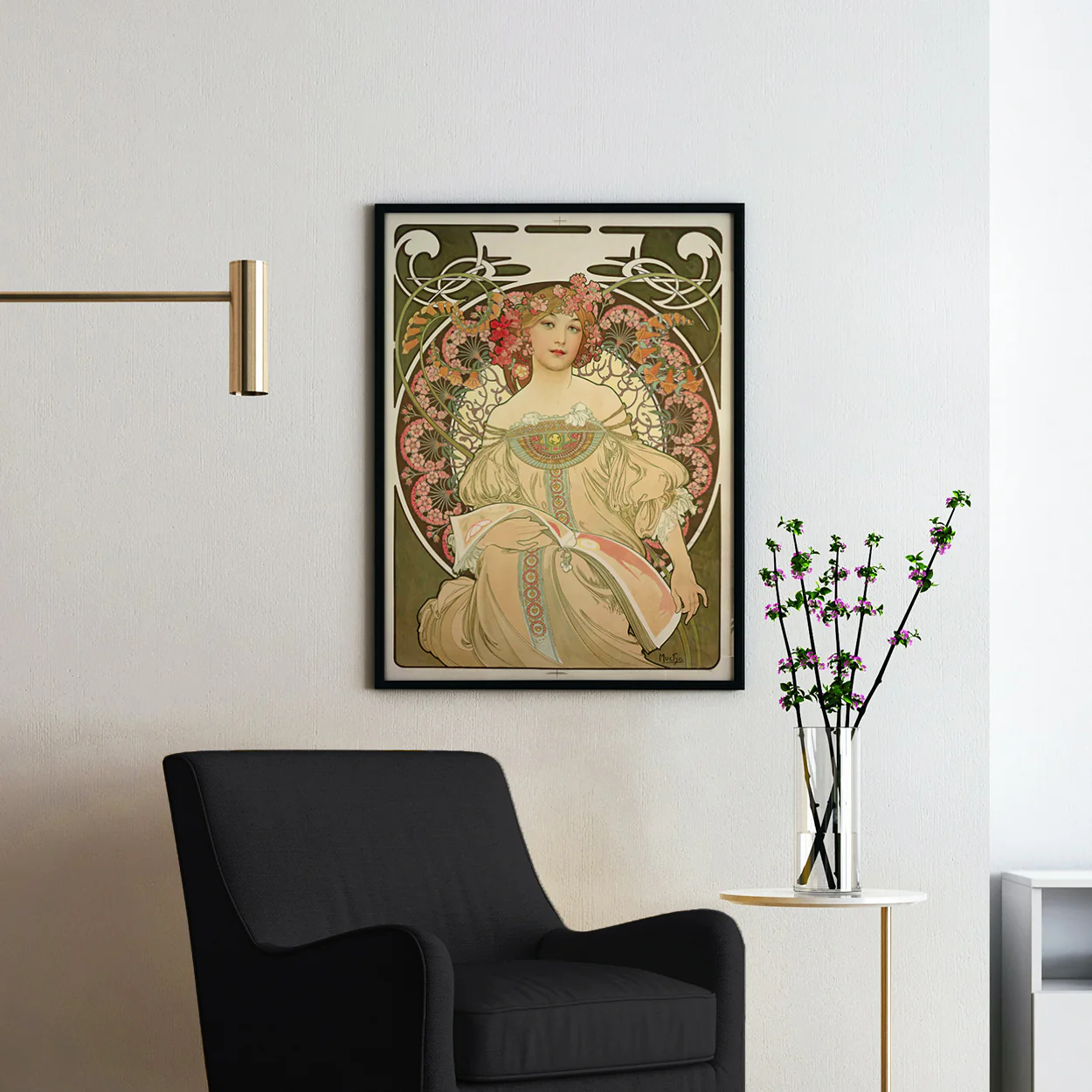 Reverie (1897) by Alphonse Mucha - Image 2