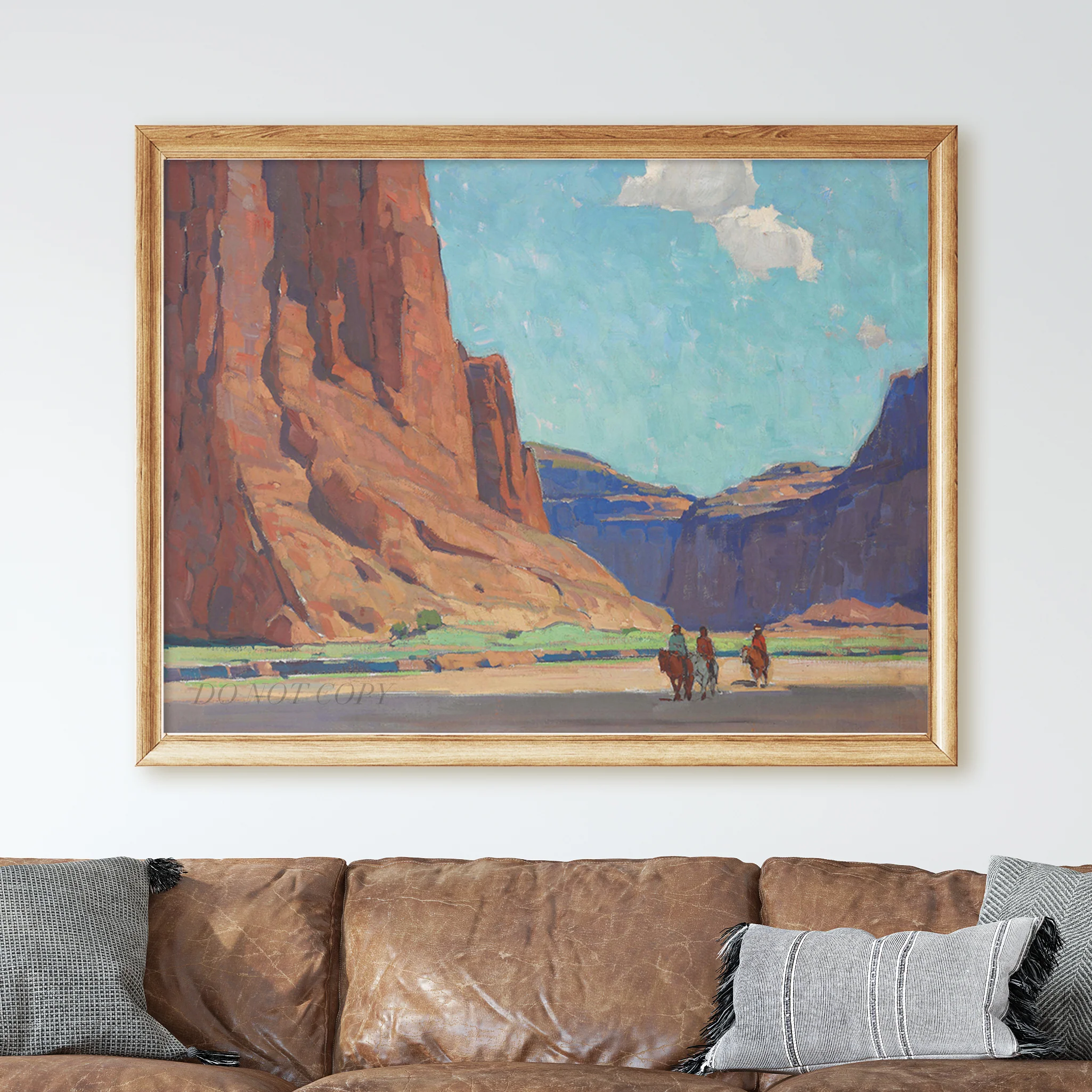 Riders in Canyon de Chelly by Edgar Payne - Image 2