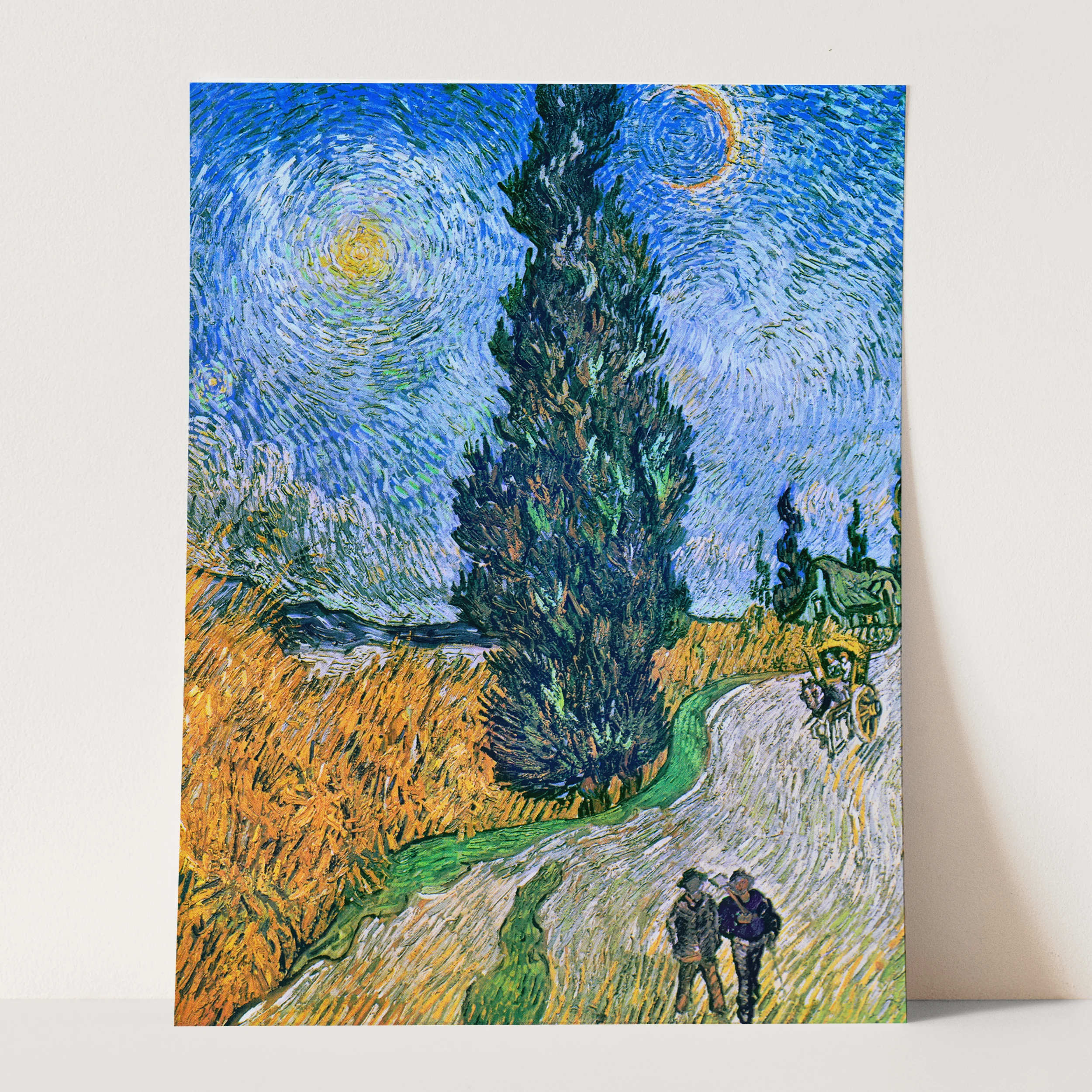 Road with Cypress and Star (1890) by Van Gogh - Image 3