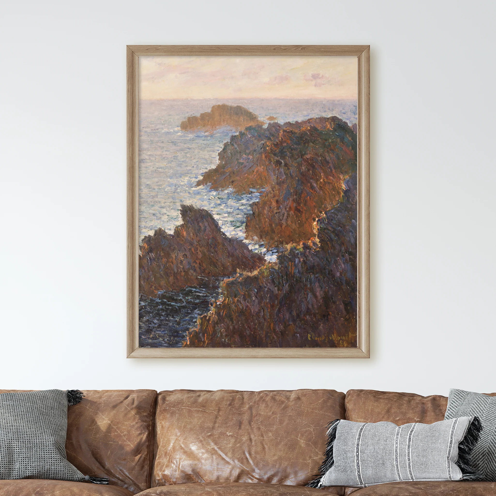 Rocks at Belle-Isle, Port-Domois (1886) by Claude Monet - Image 2