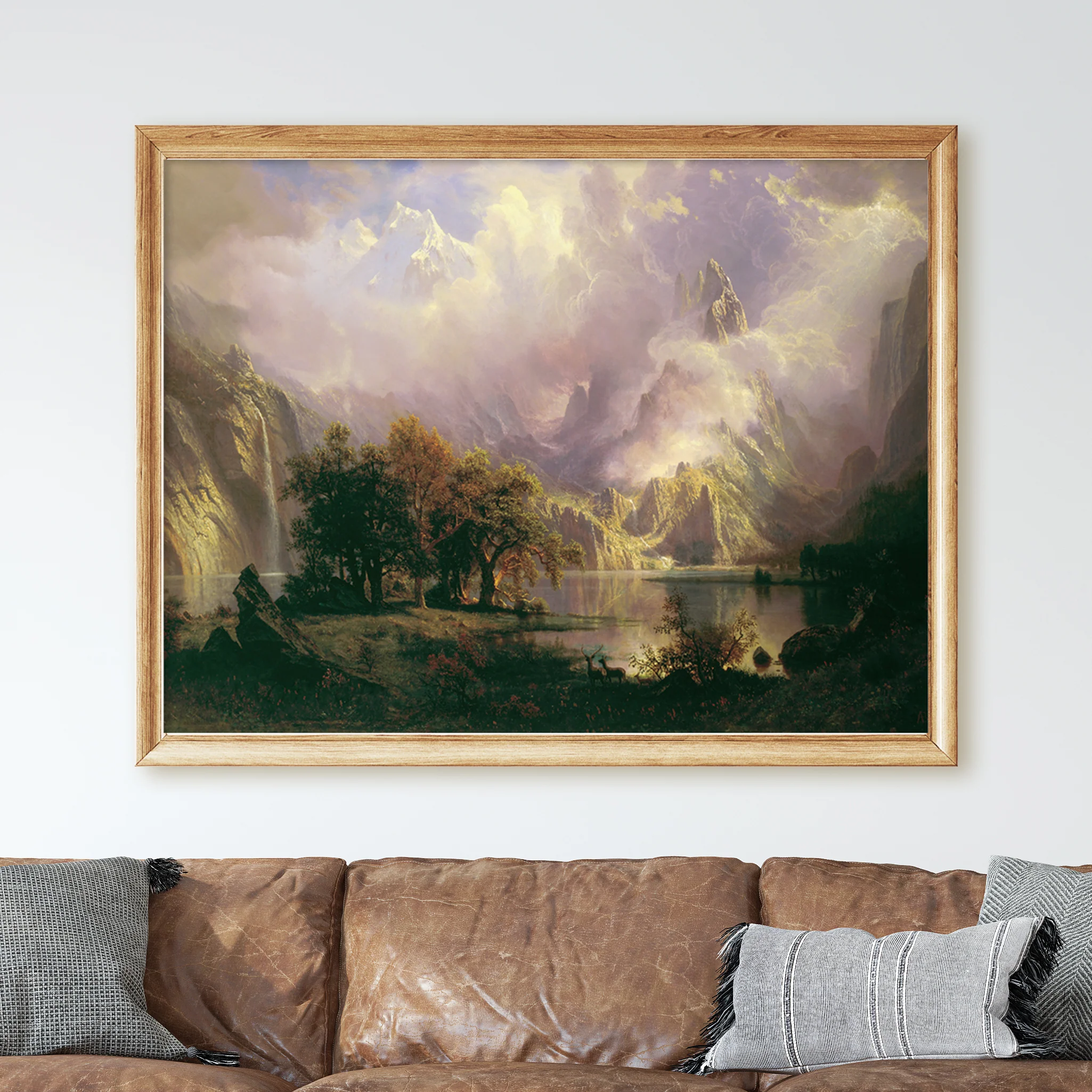 Rocky Mountain Landscape (1870) by Albert Bierstadt - Image 2