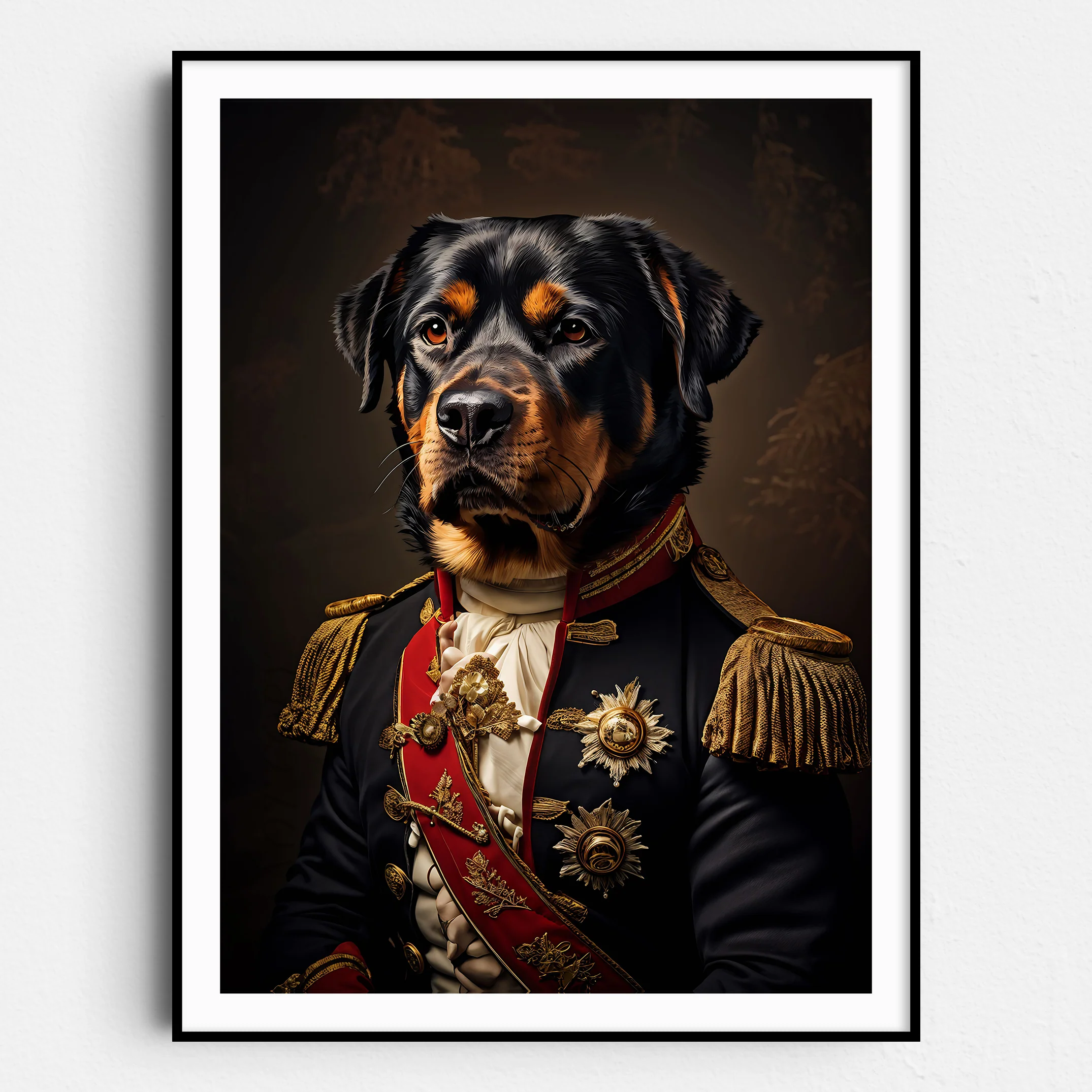 Rottweiler Dog Aristocrat Portrait