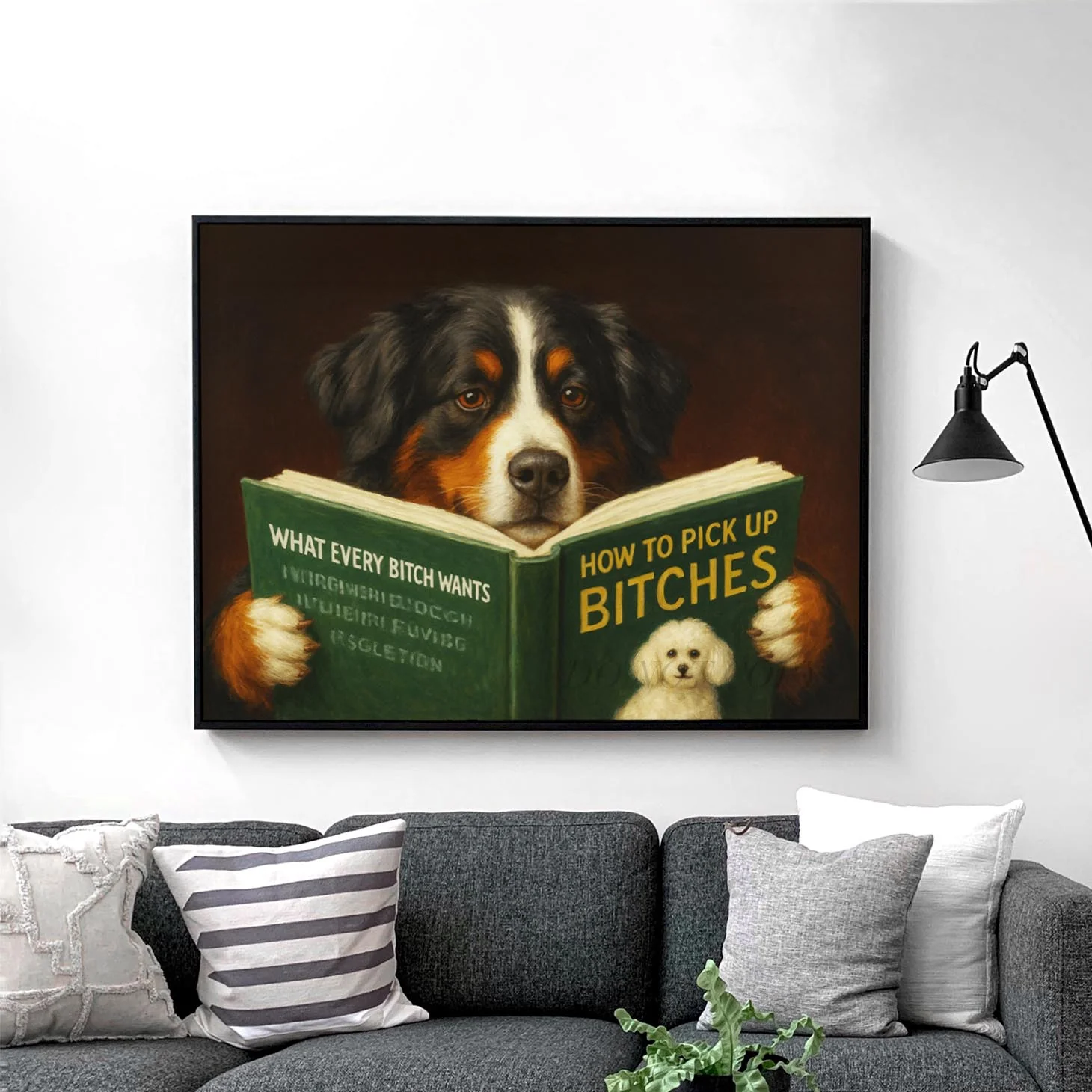 Bernese Mountain Dog Reading Dating Book - Image 2