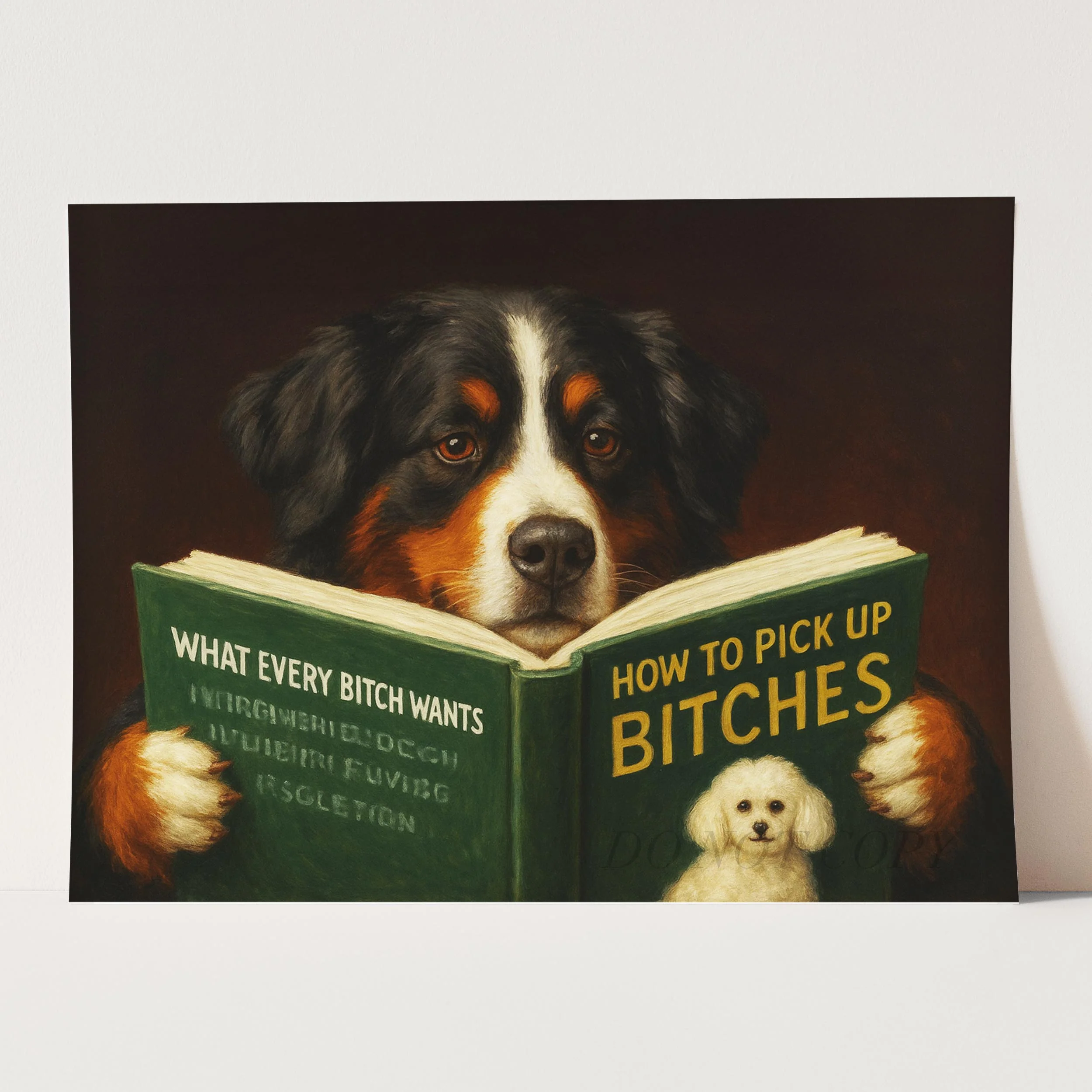 Bernese Mountain Dog Reading Dating Book - Image 3