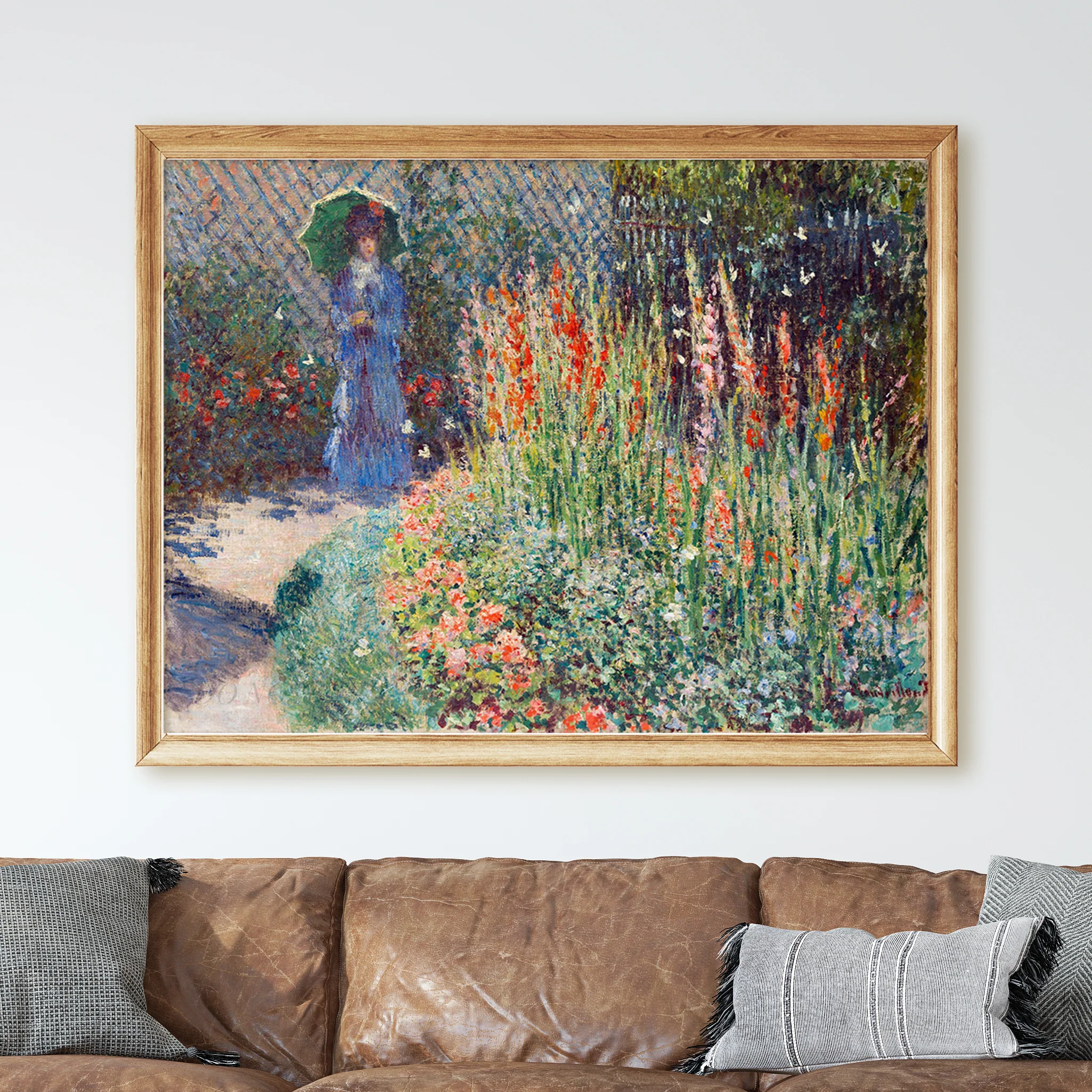 Rounded Flower Bed (1876) by Claude Monet - Image 2
