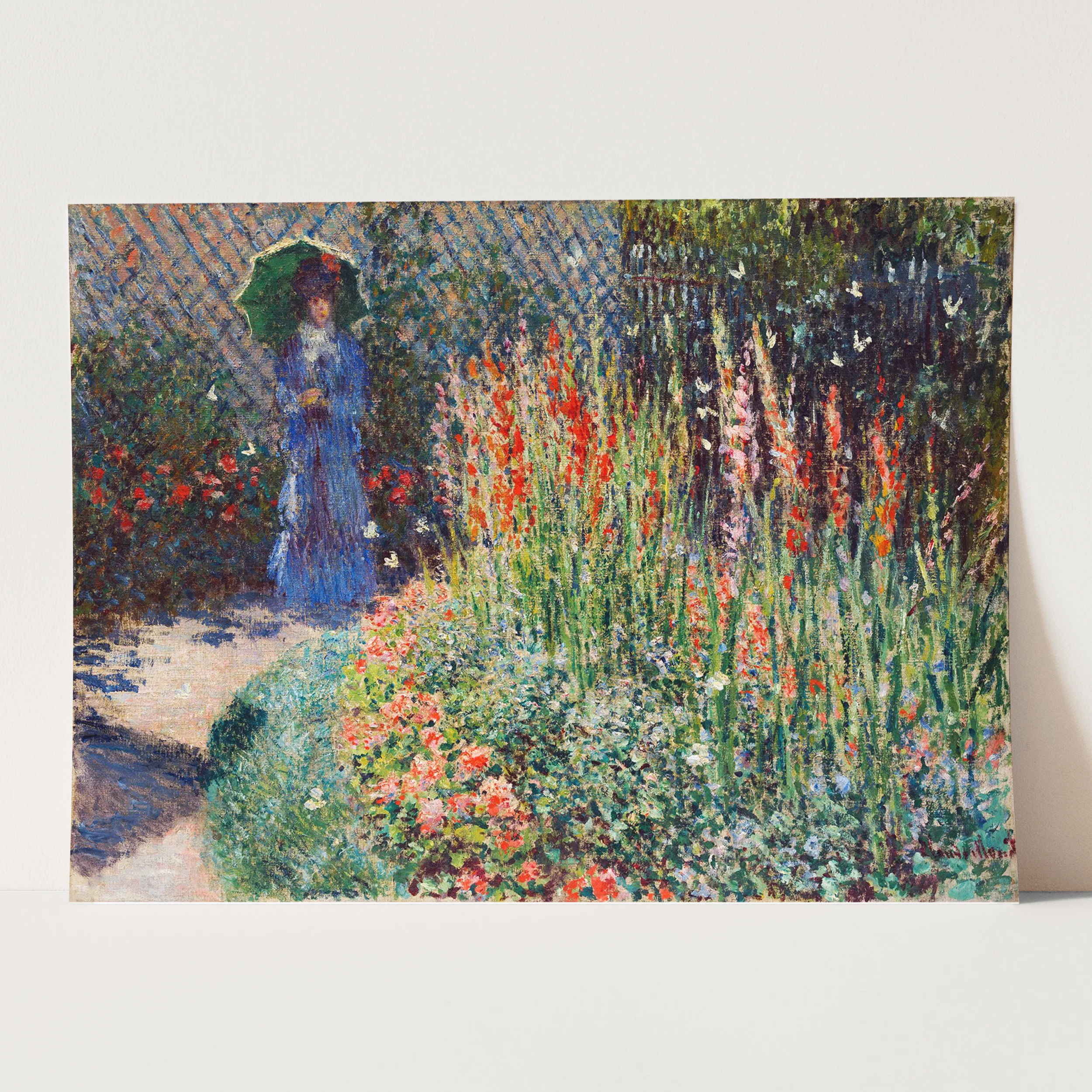 Rounded Flower Bed (1876) by Claude Monet - Image 3