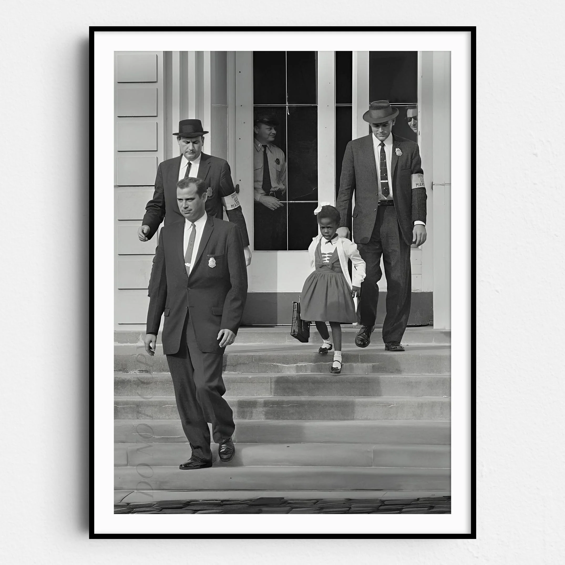 Ruby Bridges Walking To School - Civil Rights 1960s