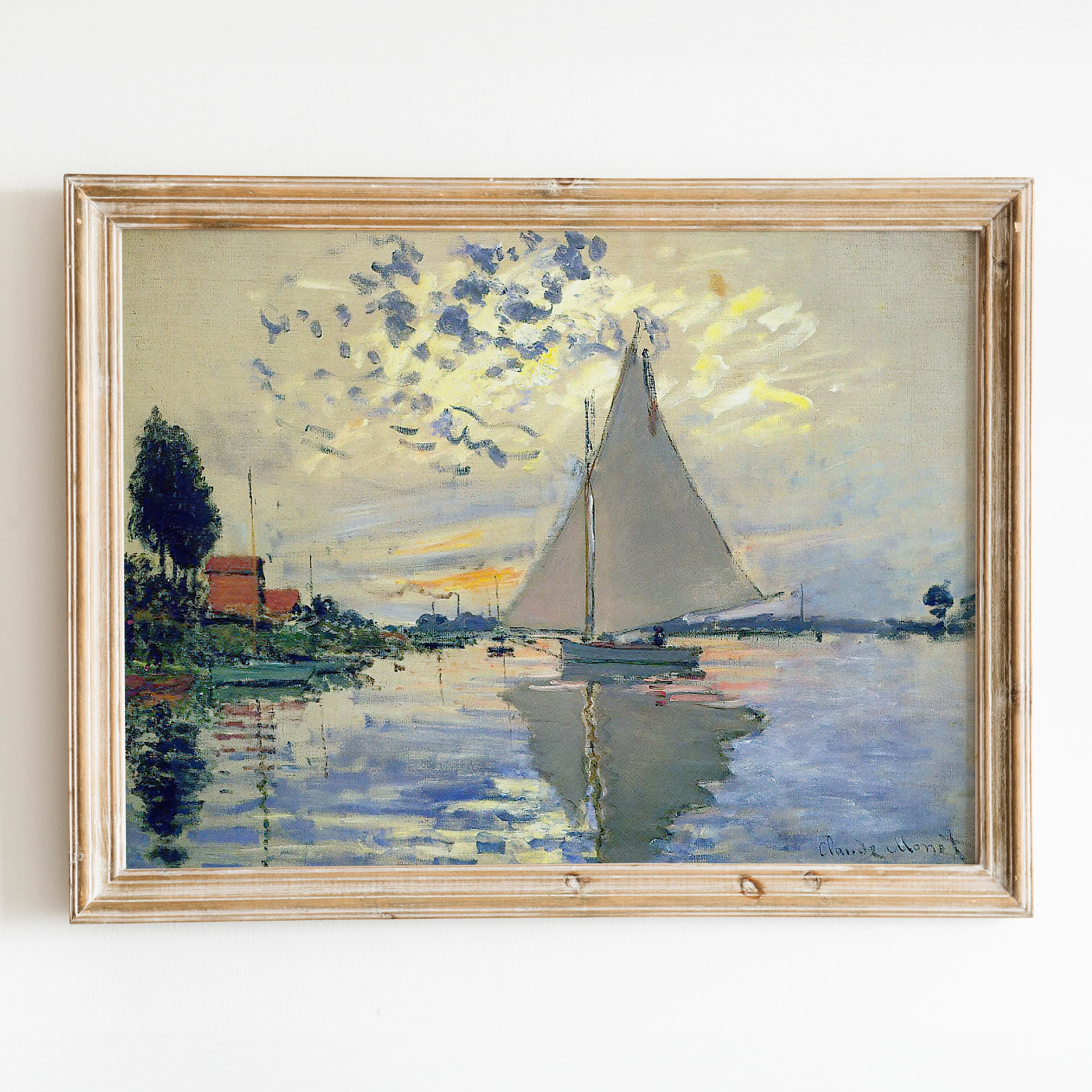 Sailboat by Claude Monet