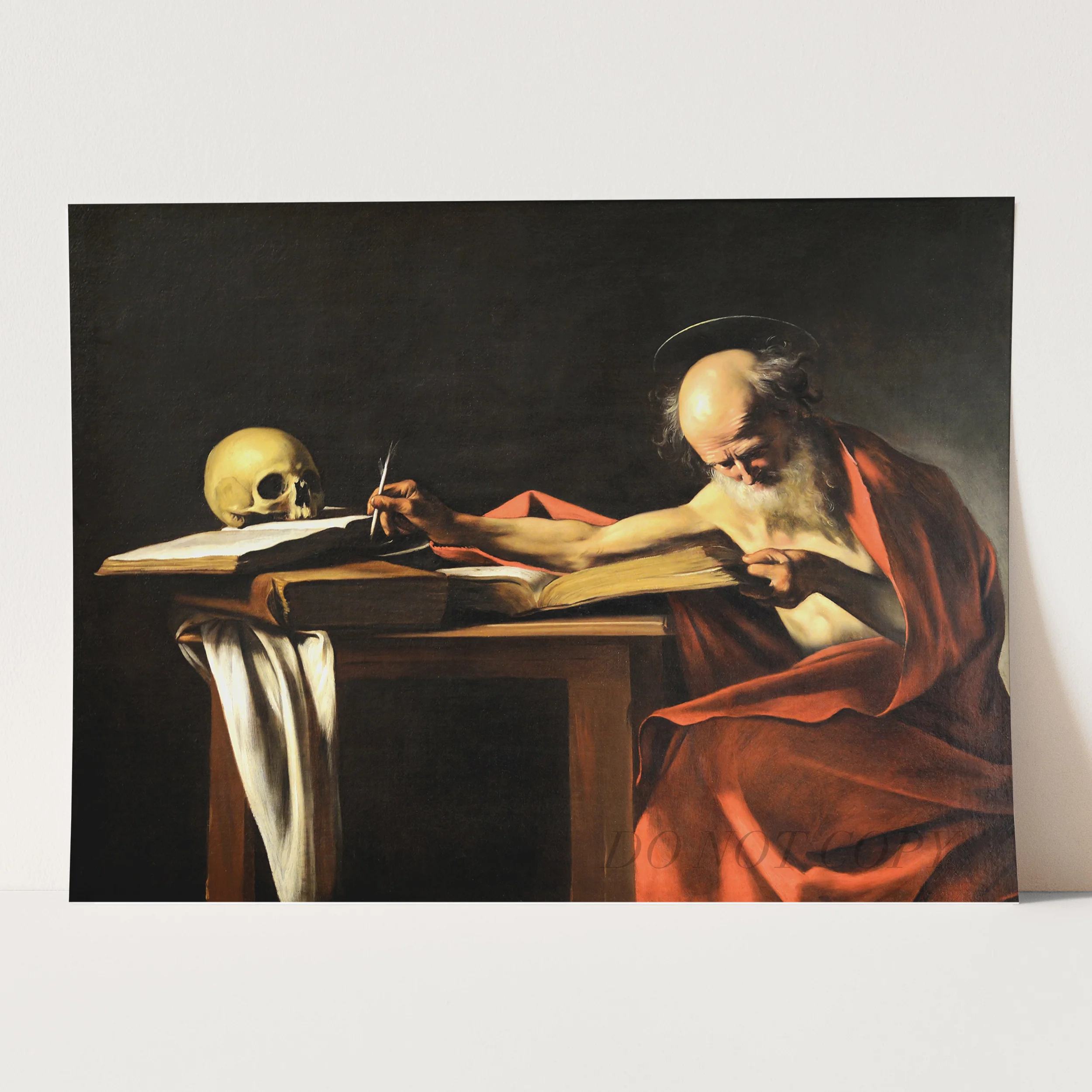 Saint Jerome Writing (1606) by Caravaggio - Image 3