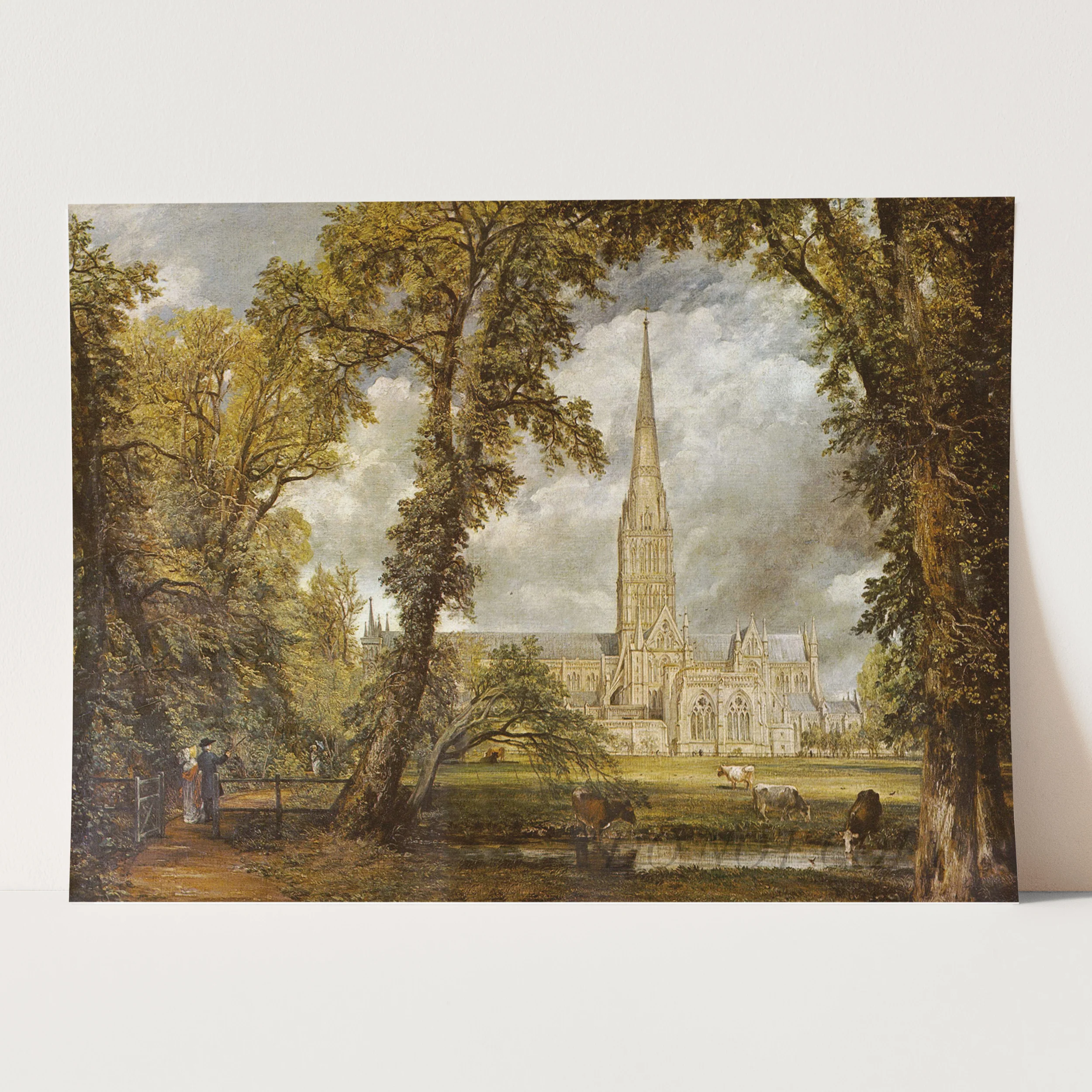 Salisbury Cathedral from the Bishop's Grounds (1825) by John Constable - Image 3