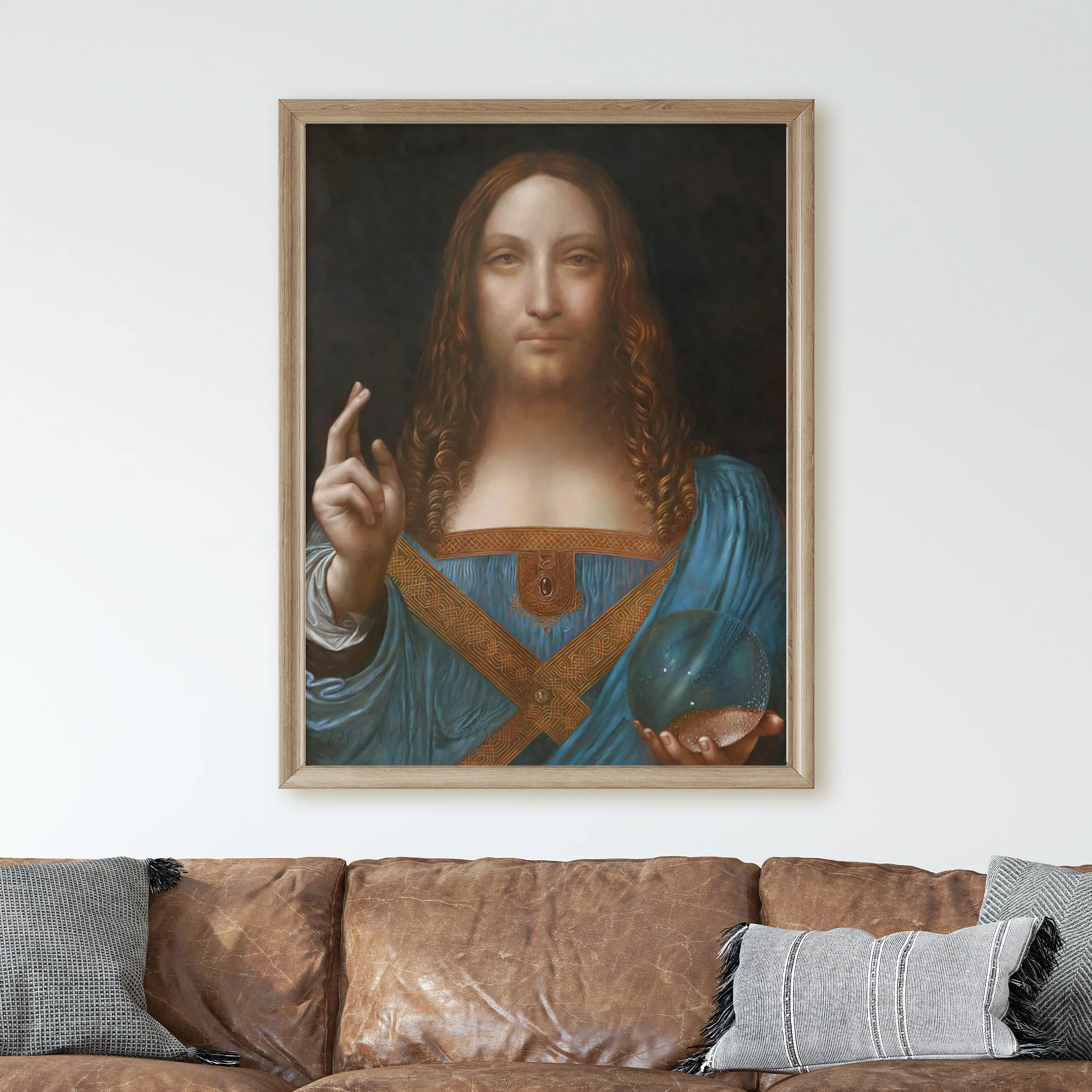 Salvator Mundi Jesus by Leonardo Da Vinci - Image 2