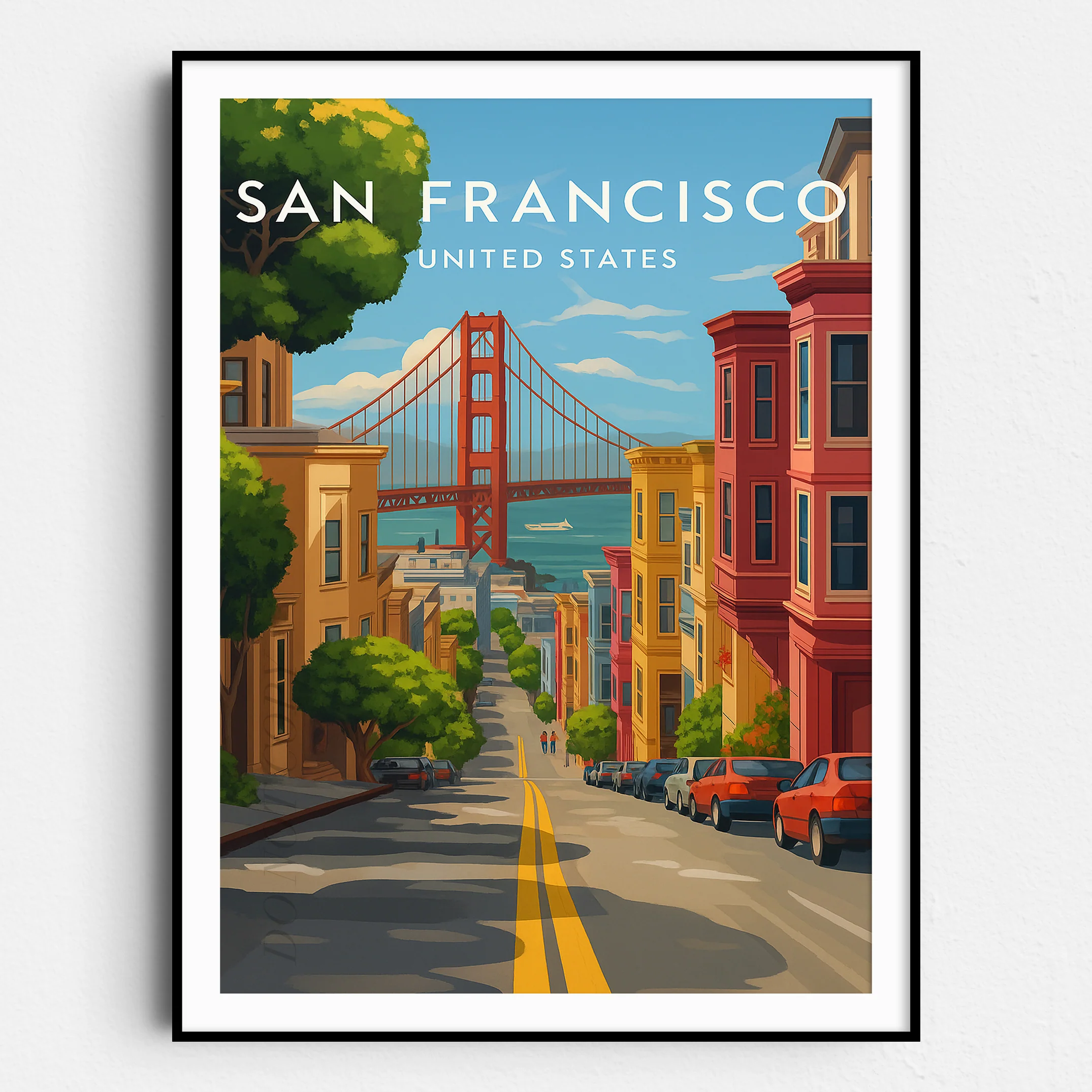 San Francisco Vintage Travel Poster