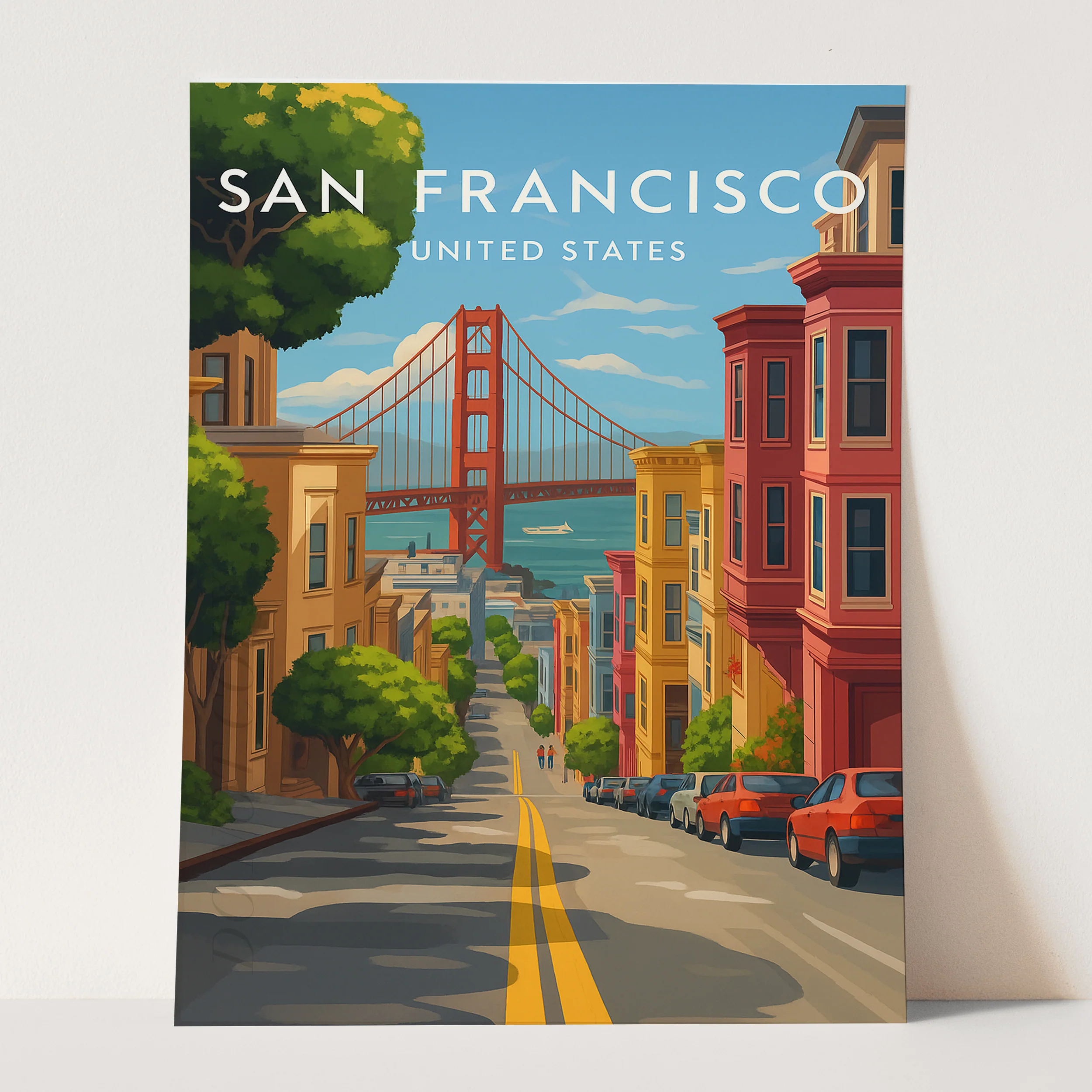 San Francisco Vintage Travel Poster - Image 3
