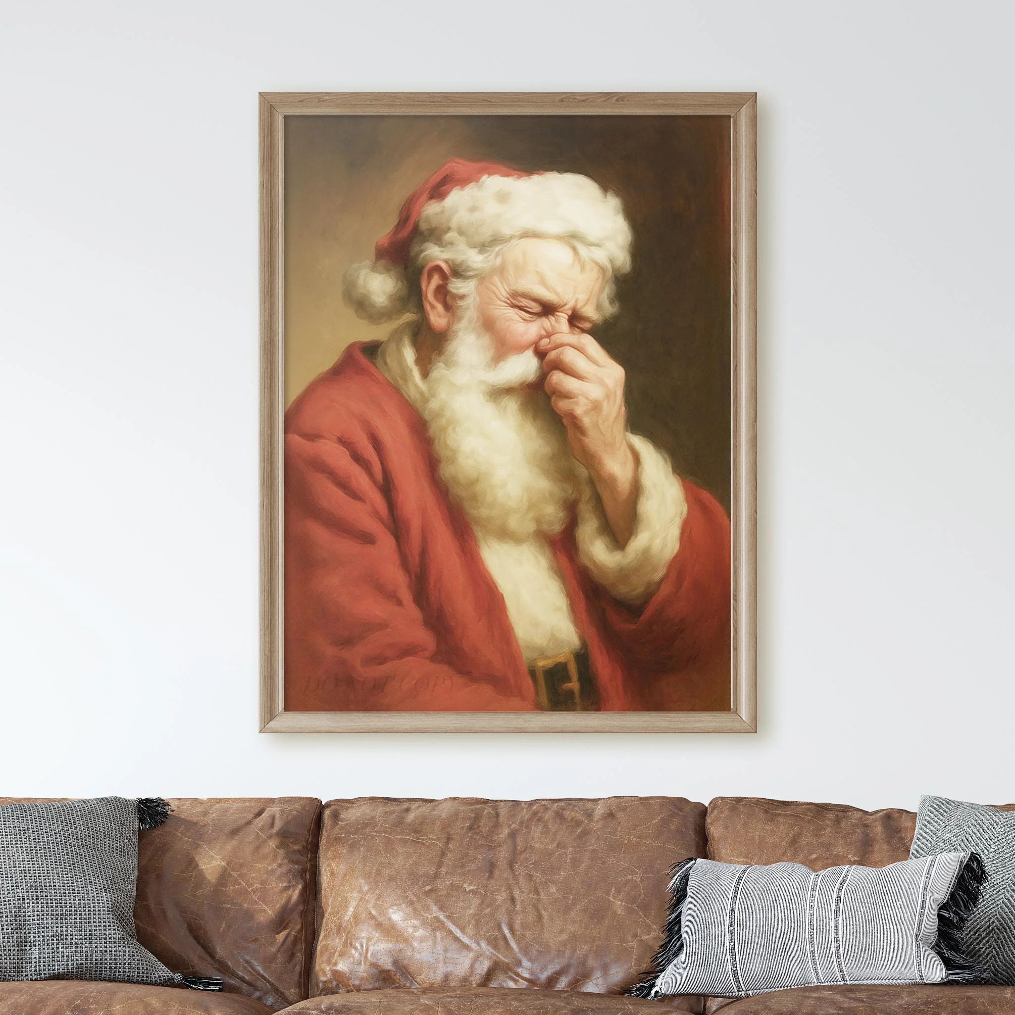 Santa Claus Plugging His Nose - Image 2