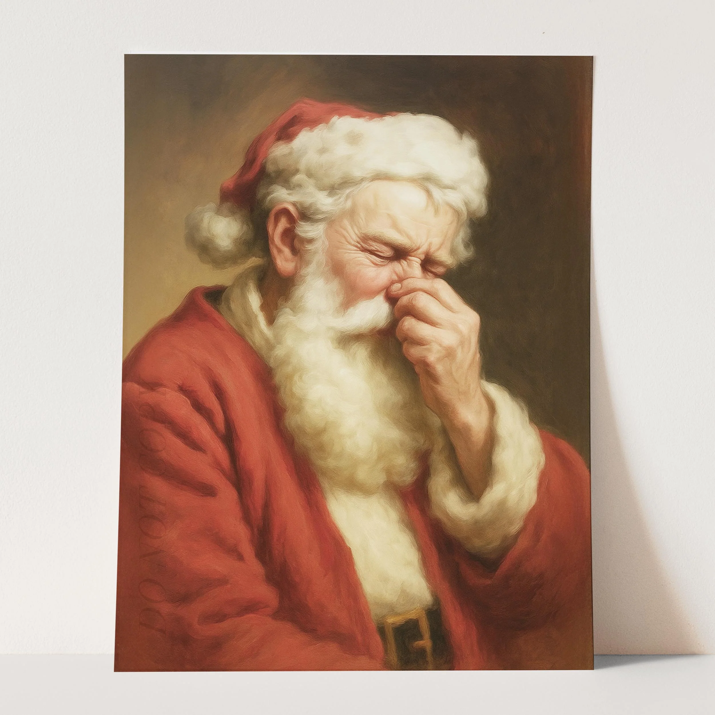 Santa Claus Plugging His Nose - Image 3