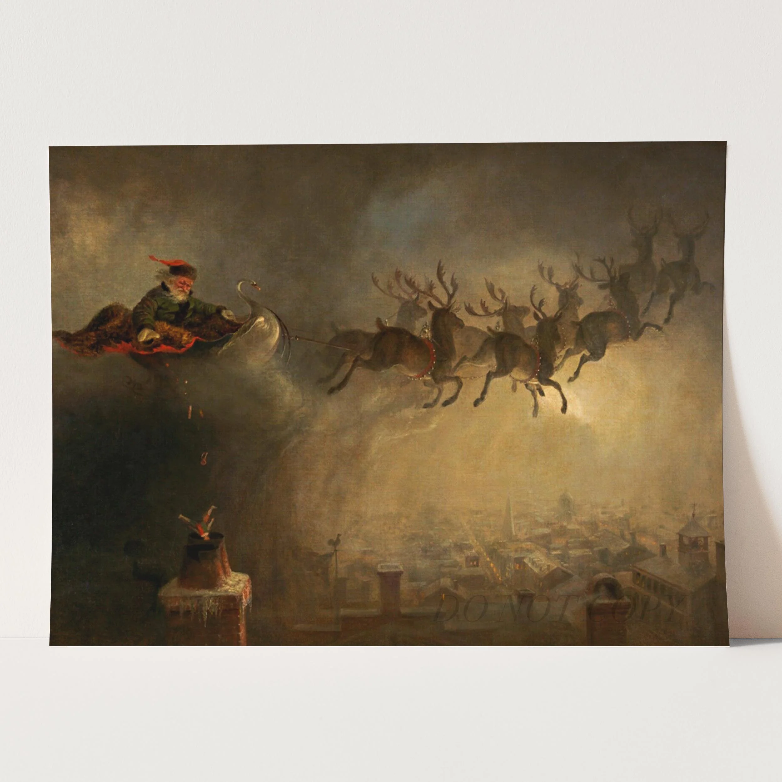 Santa Claus Sleigh and Reindeer - Image 3