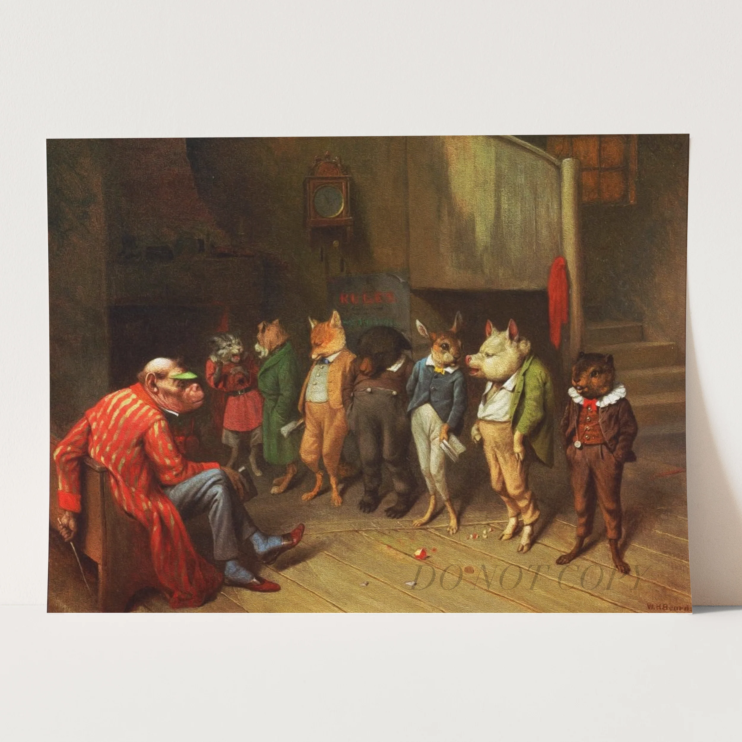 School Rules by William Holbrook Beard - Image 3