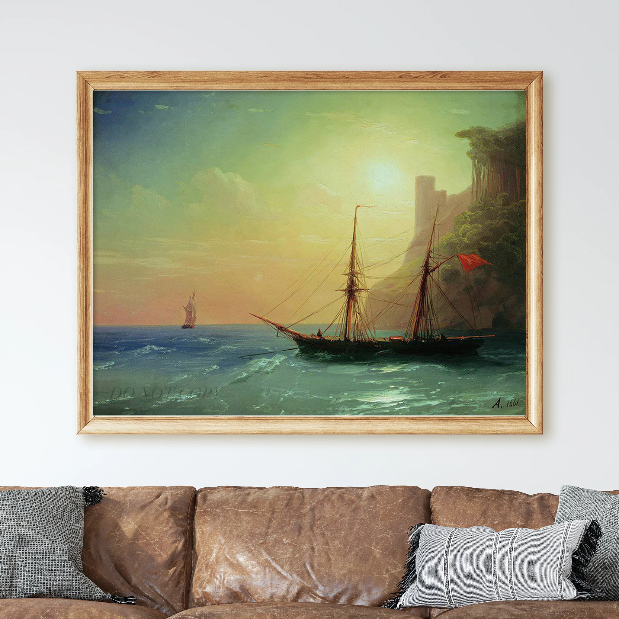 Sea Coast (1861) by Ivan Aivazovski - Image 2