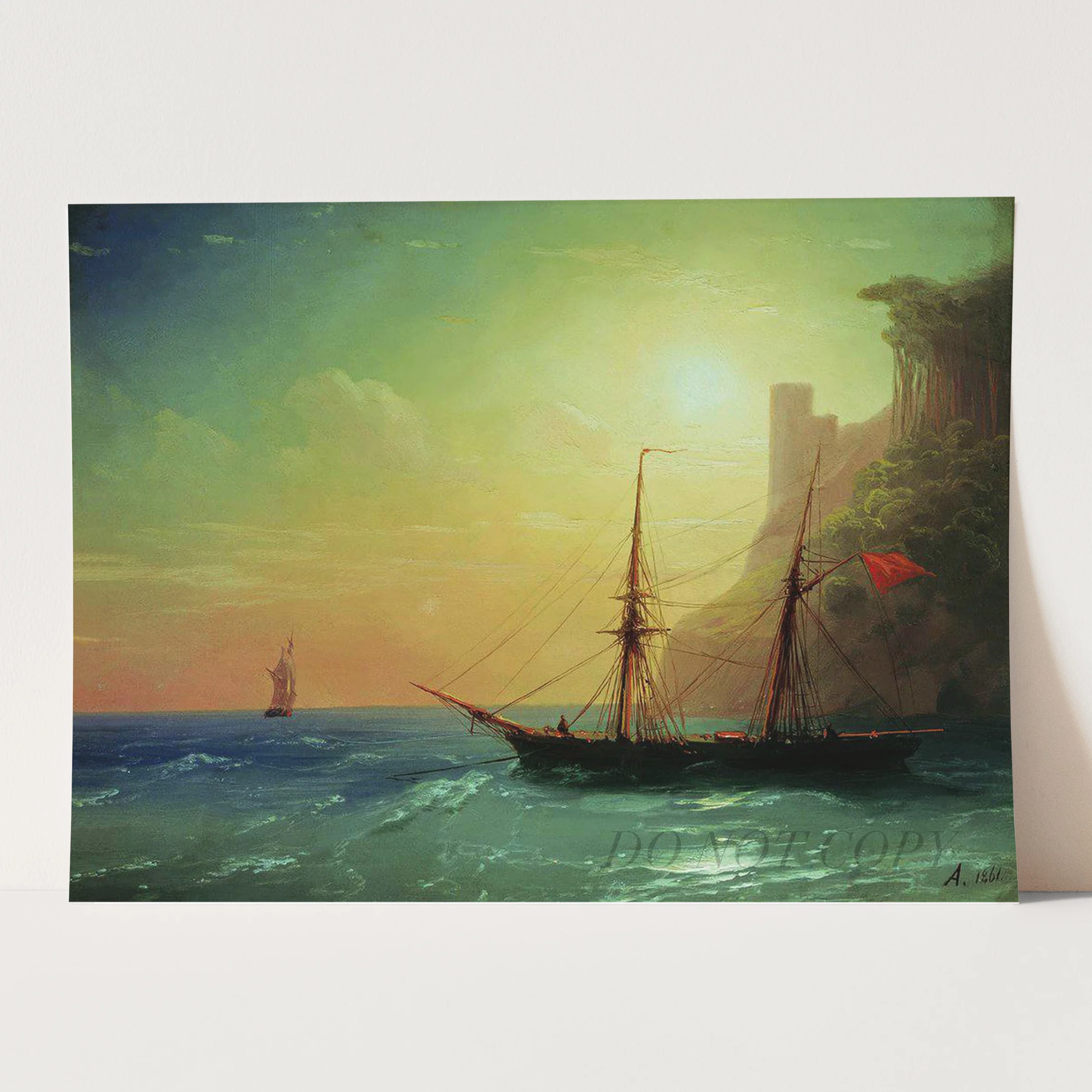 Sea Coast (1861) by Ivan Aivazovski - Image 3