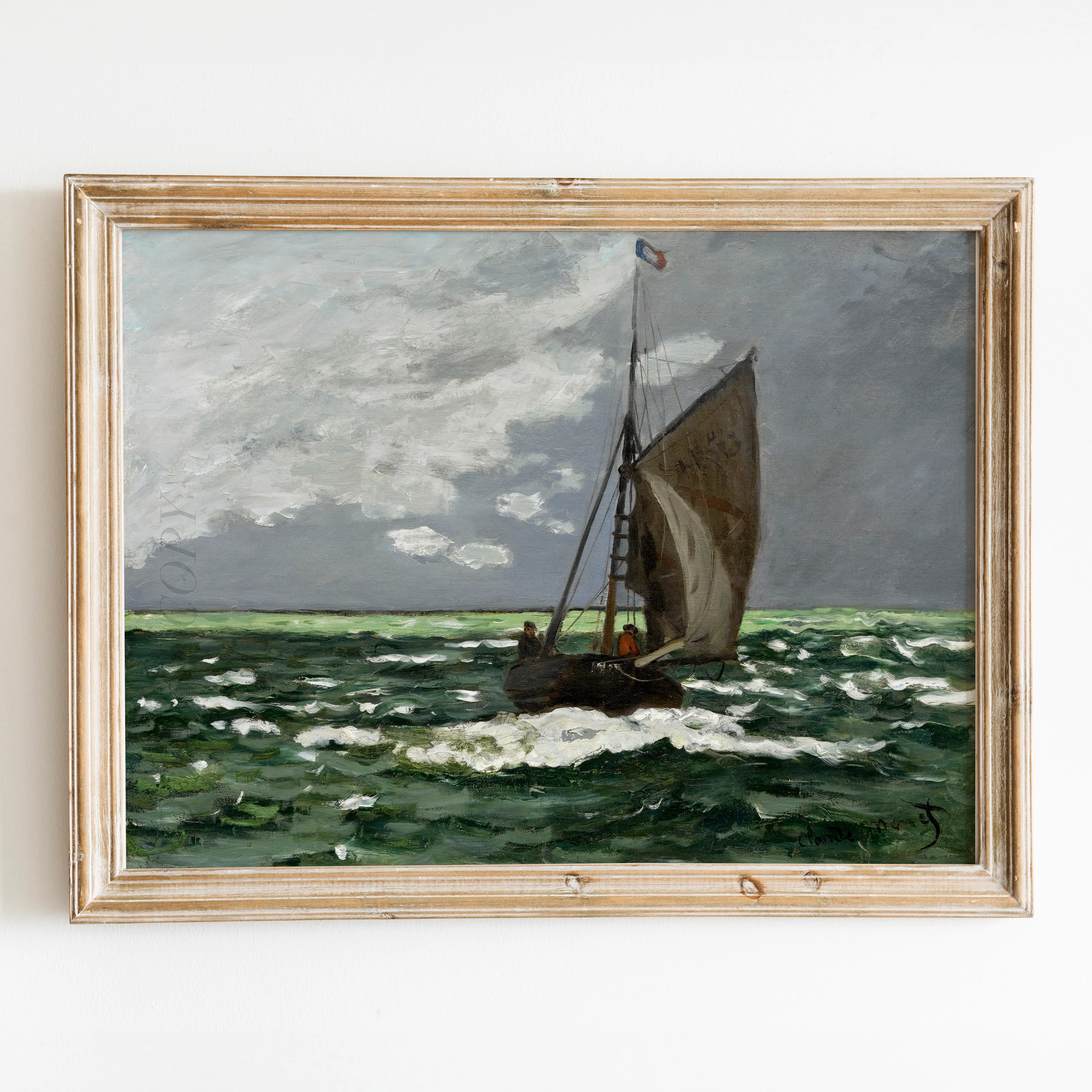 Seascape, Storm (1866) by Claude Monet