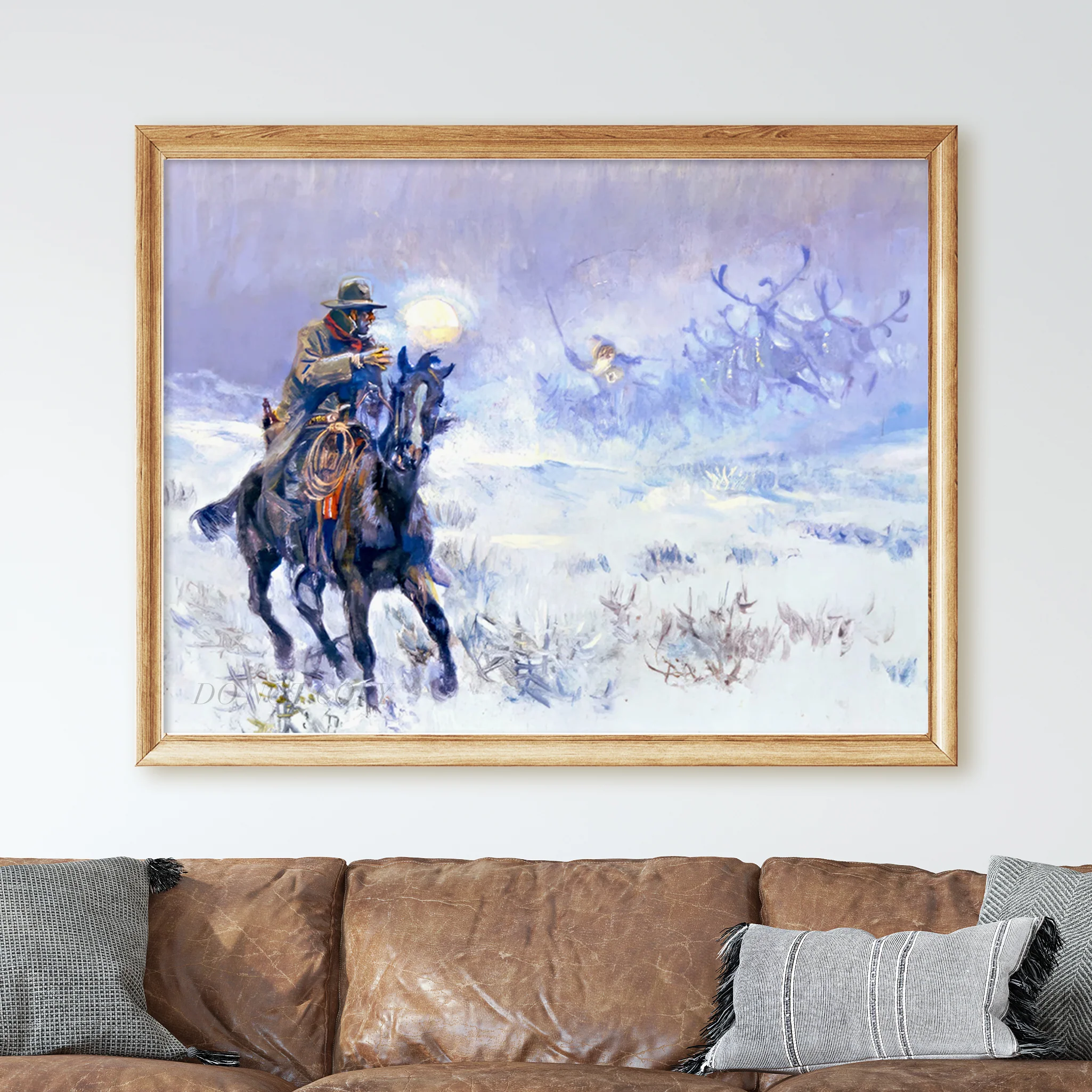 Seeing Santa Claus by Charles M Russell - Image 2