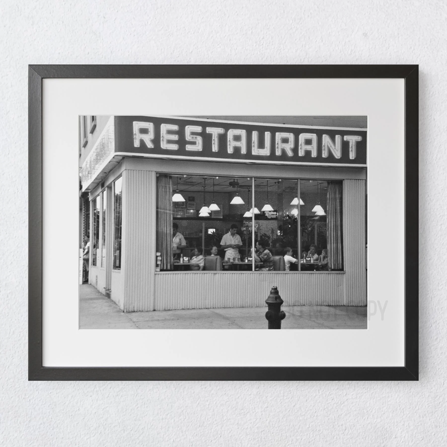 Seinfeld Restaurant in Black & White - Image 5