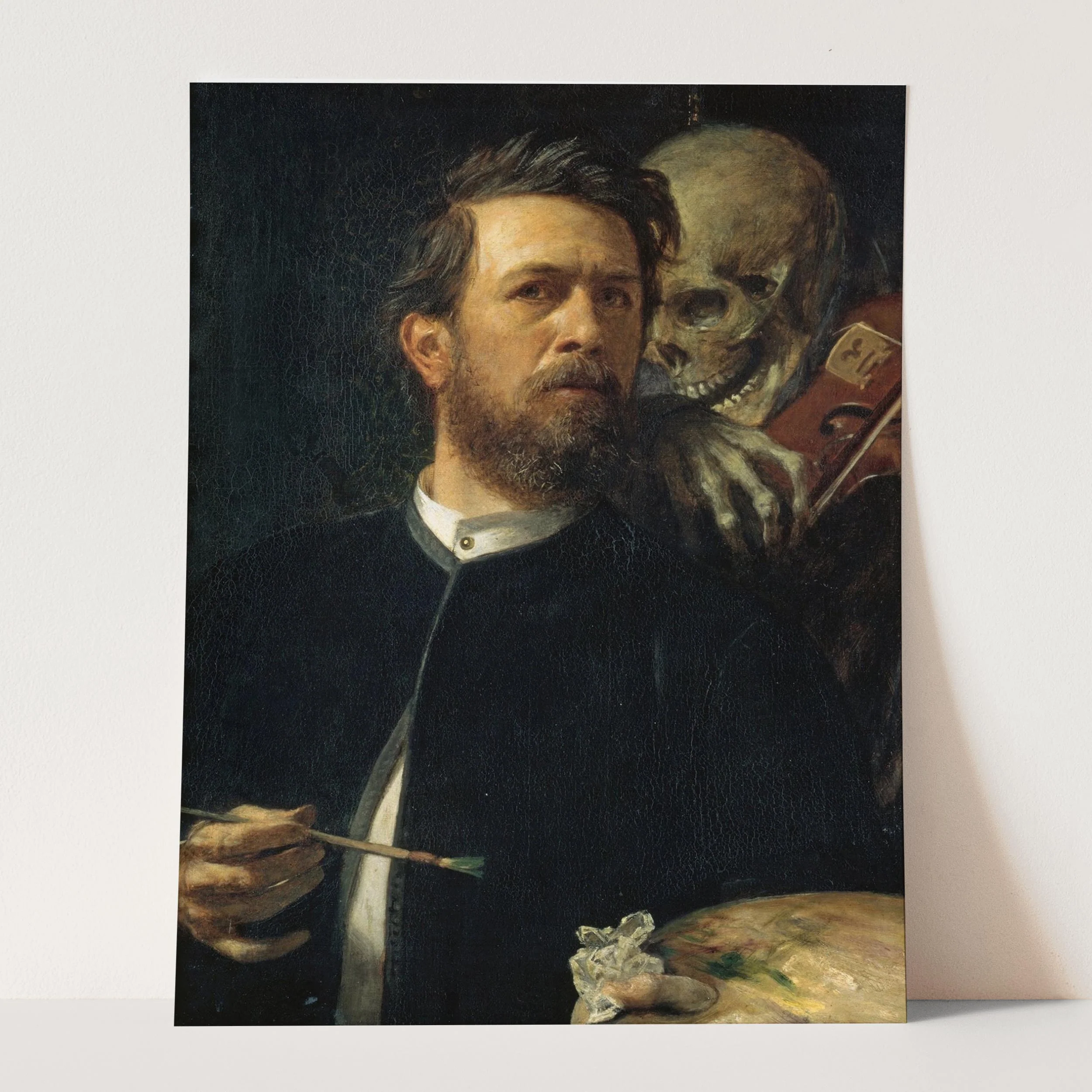 Self Portrait With Death Playing The Fiddle By Arnold Bocklin - Image 3