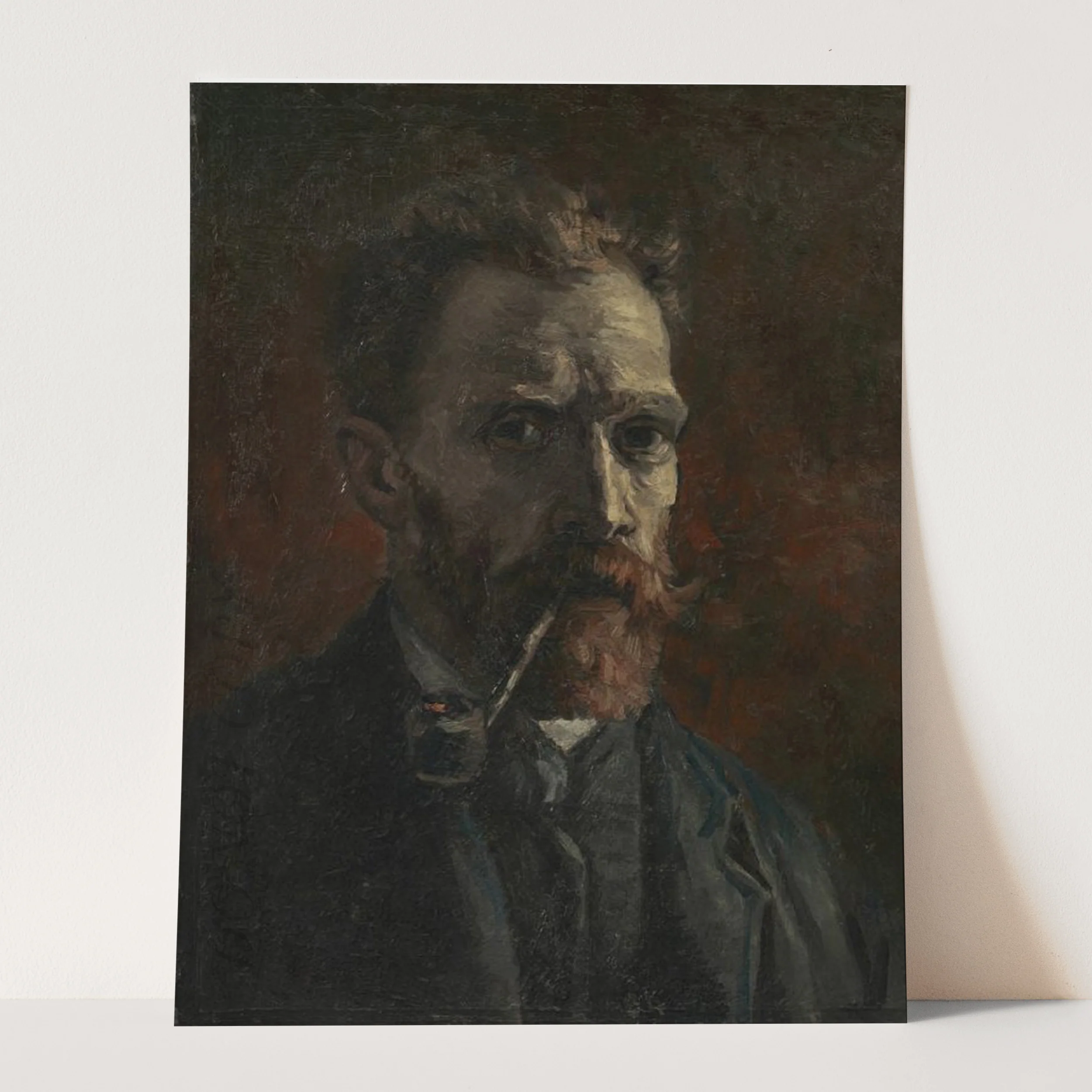 Self-Portrait with Pipe (1886) by Van Gogh - Image 3