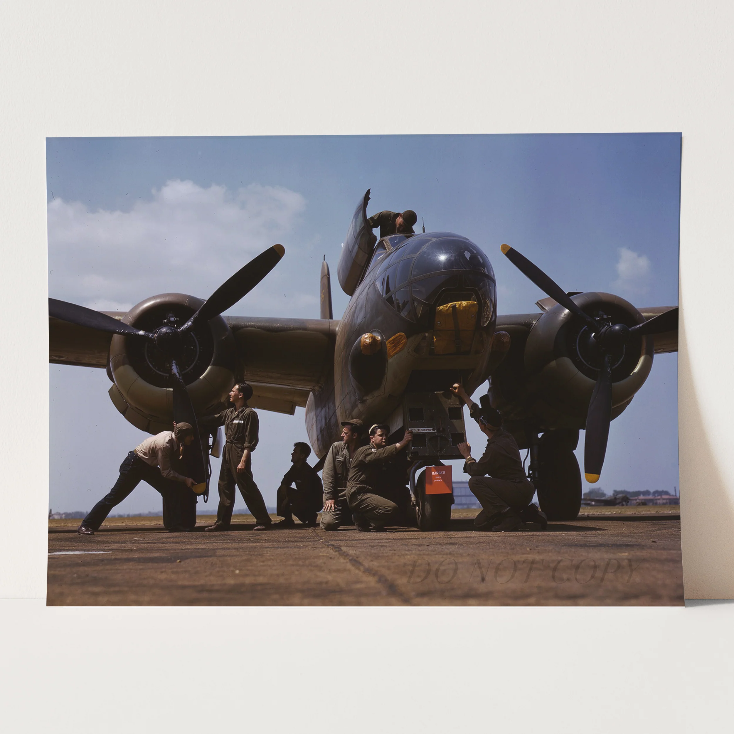 Servicing a Bomber Airplane, World War Two - Image 3