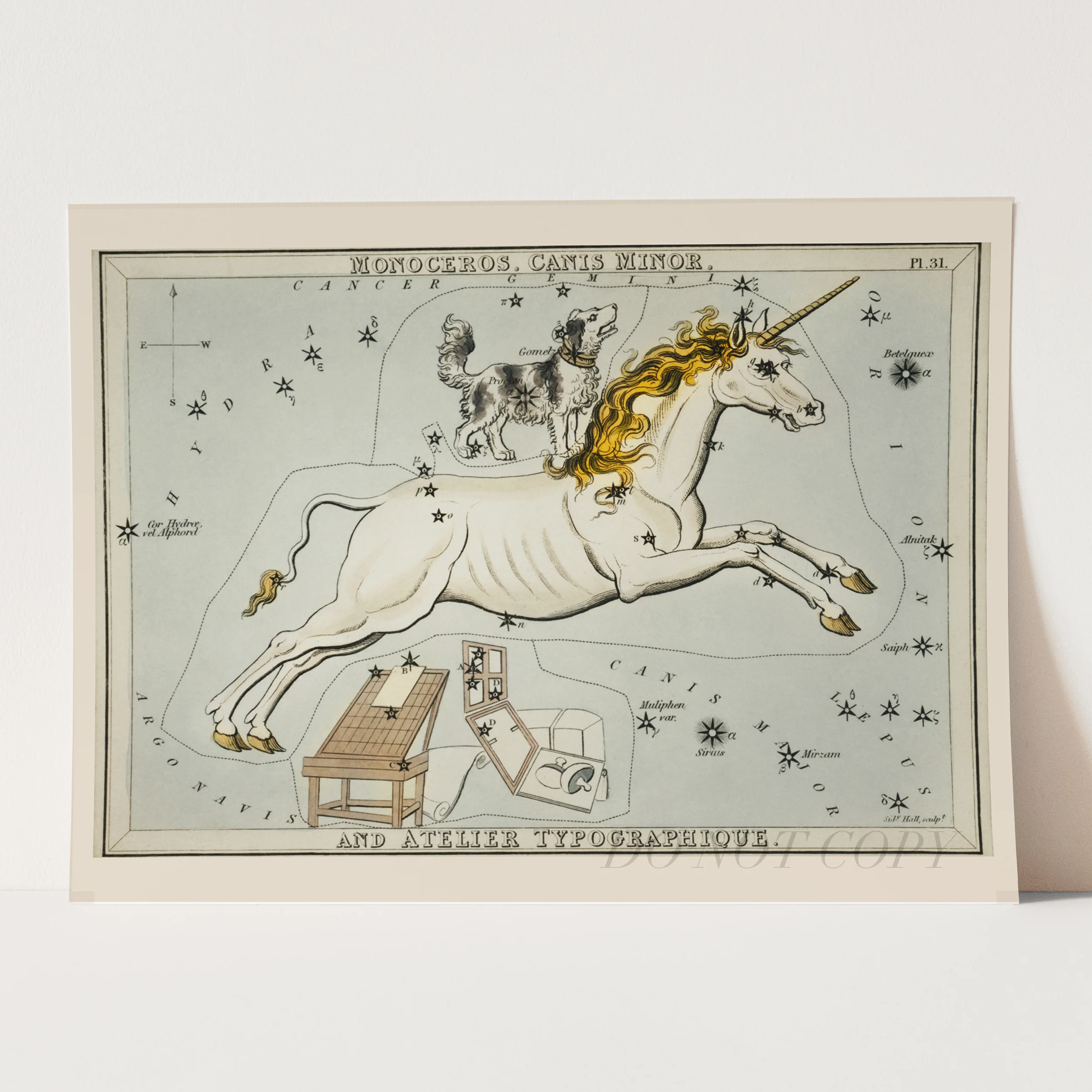 Sidney Hall’s Astronomical Chart 1831 - Image 3