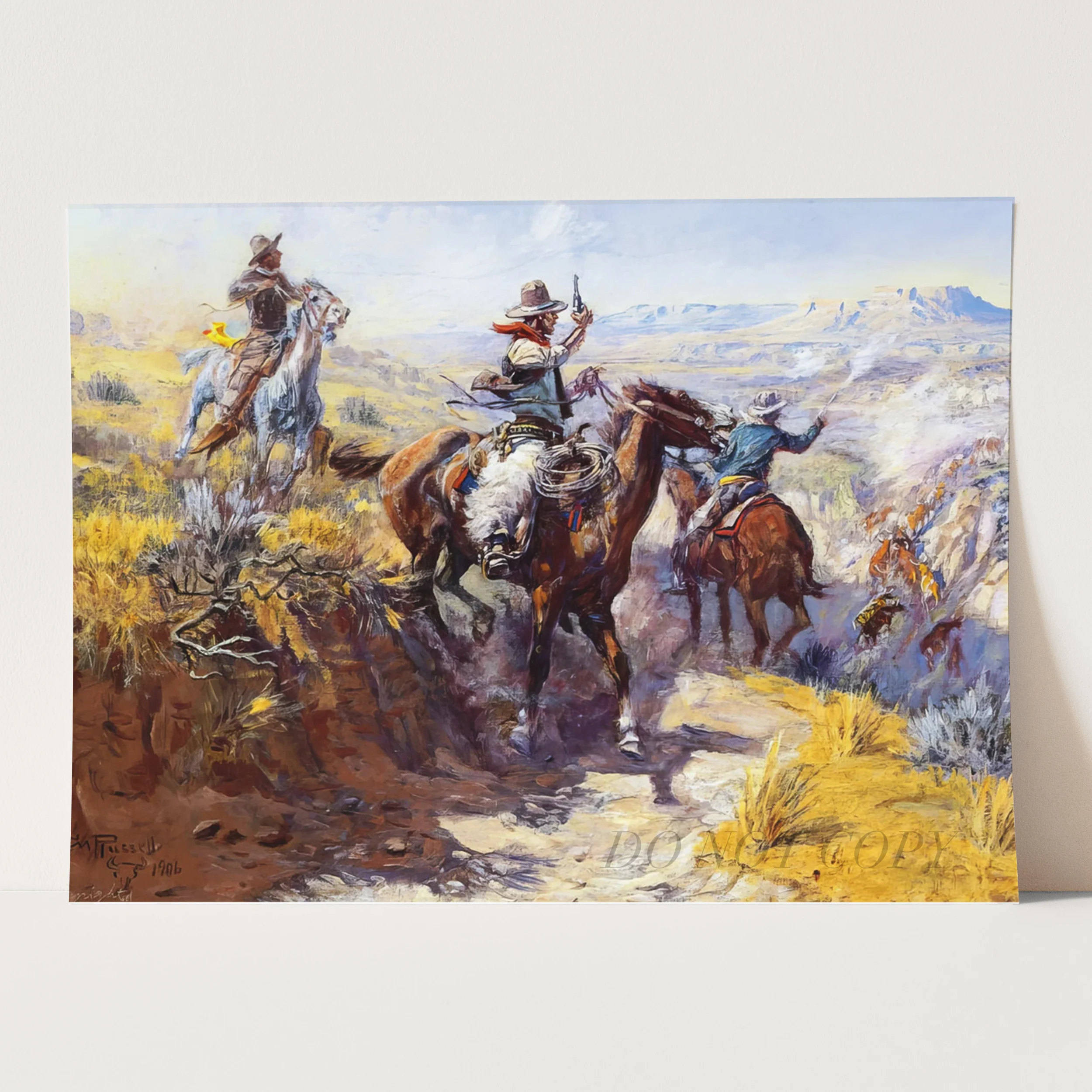 Smoking them Out by Charles M Russell - Image 3