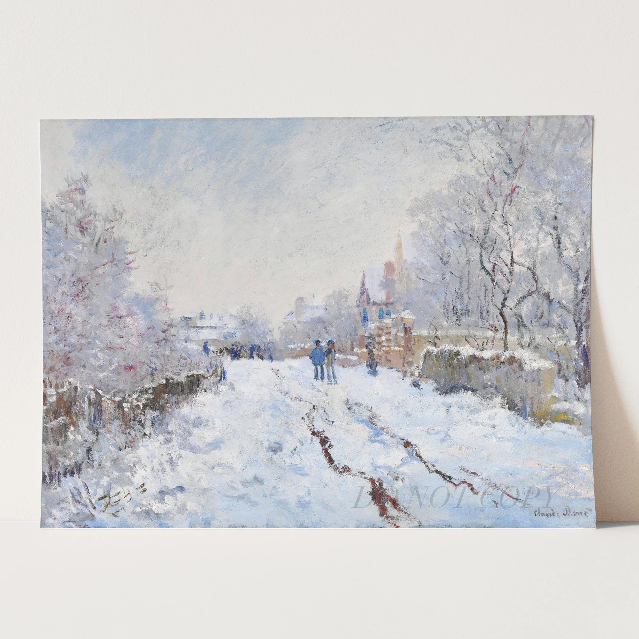 Snow at Argenteuil (1874–1875) by Claude Monet - Image 3