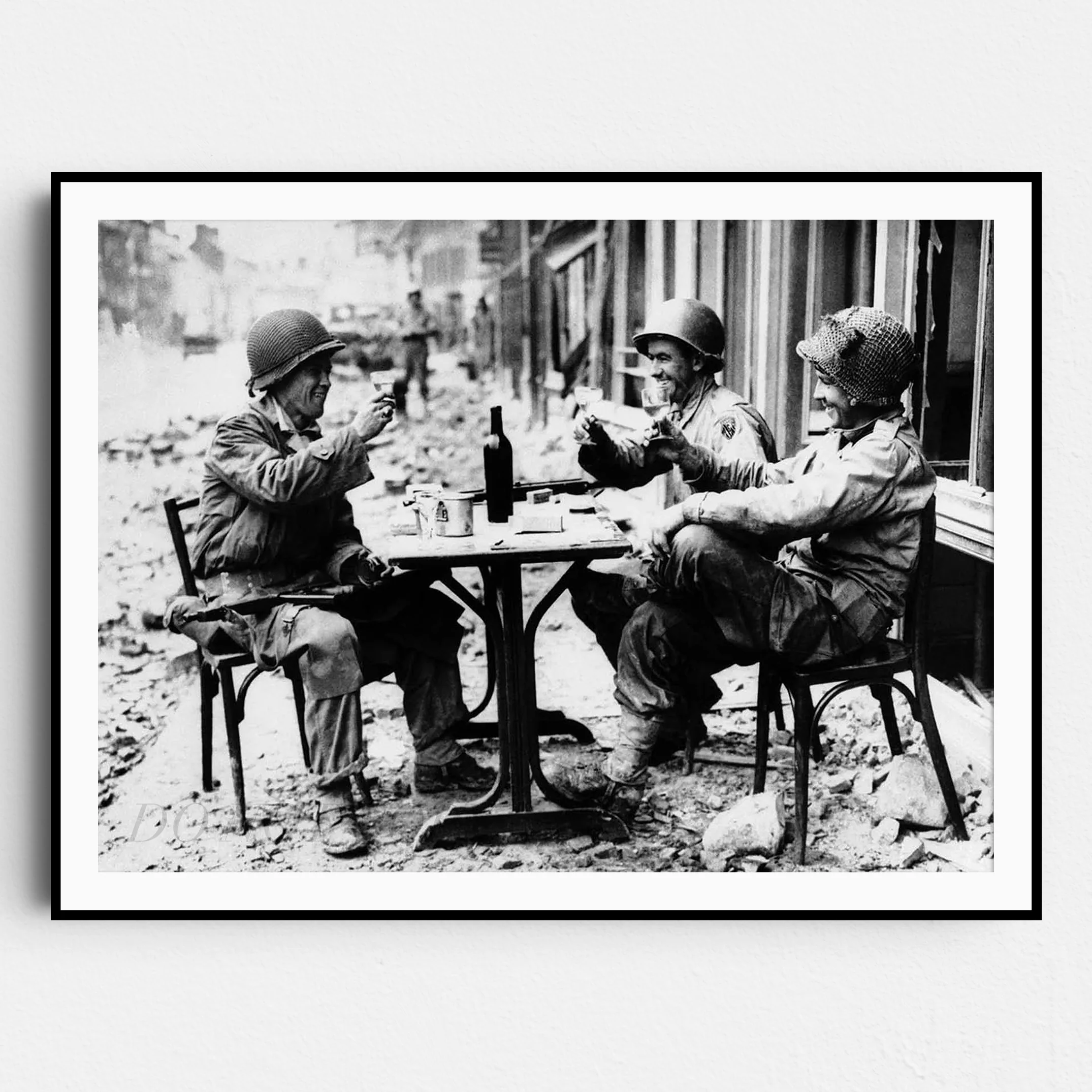 Soldiers Drinking Champagne, World War Two