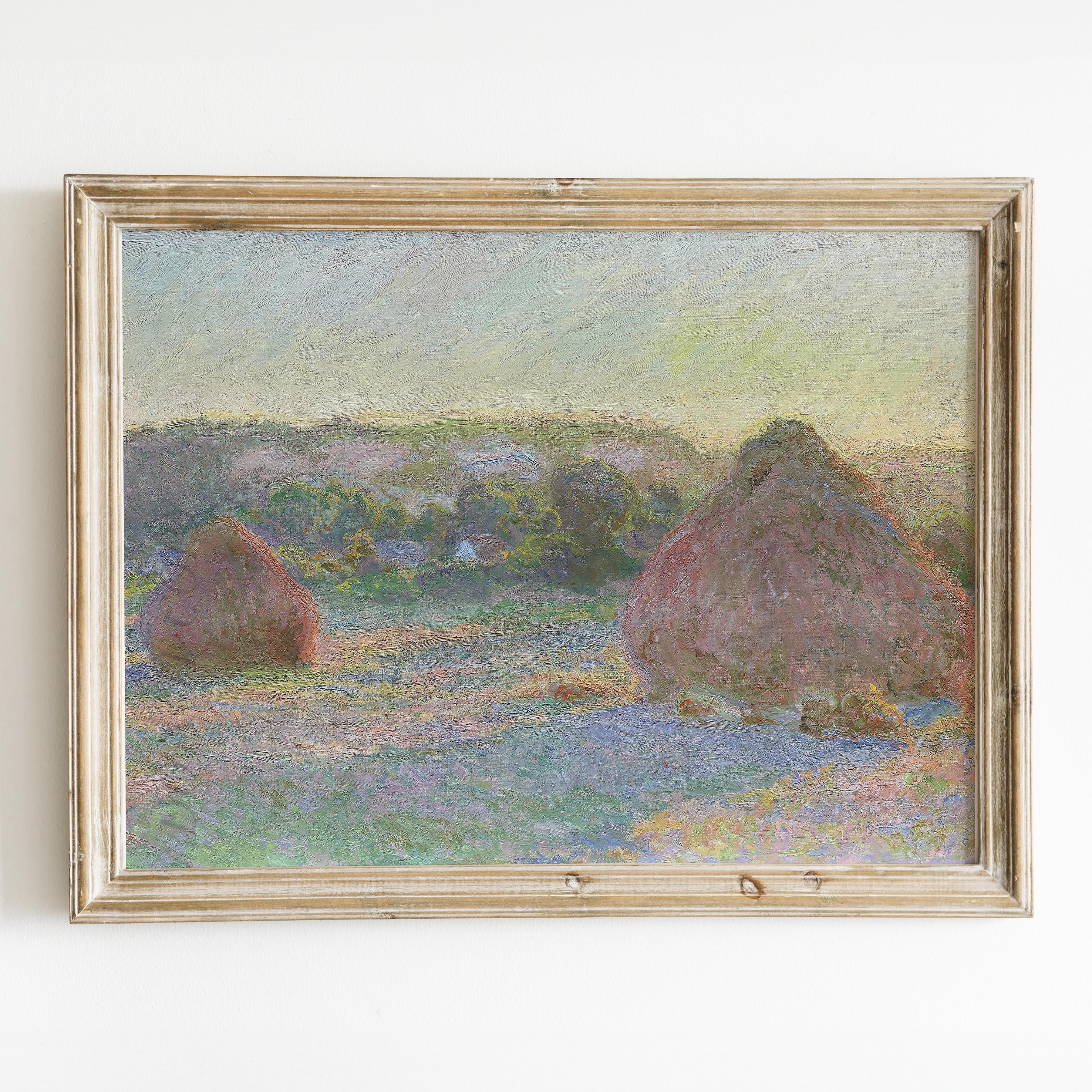 Stacks of Wheat (End of Summer) 1891 by Claude Monet