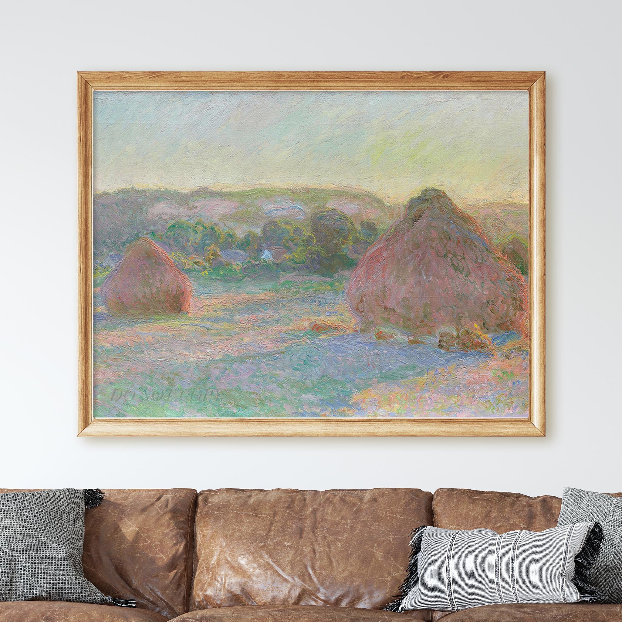 Stacks of Wheat (End of Summer) 1891 by Claude Monet - Image 2