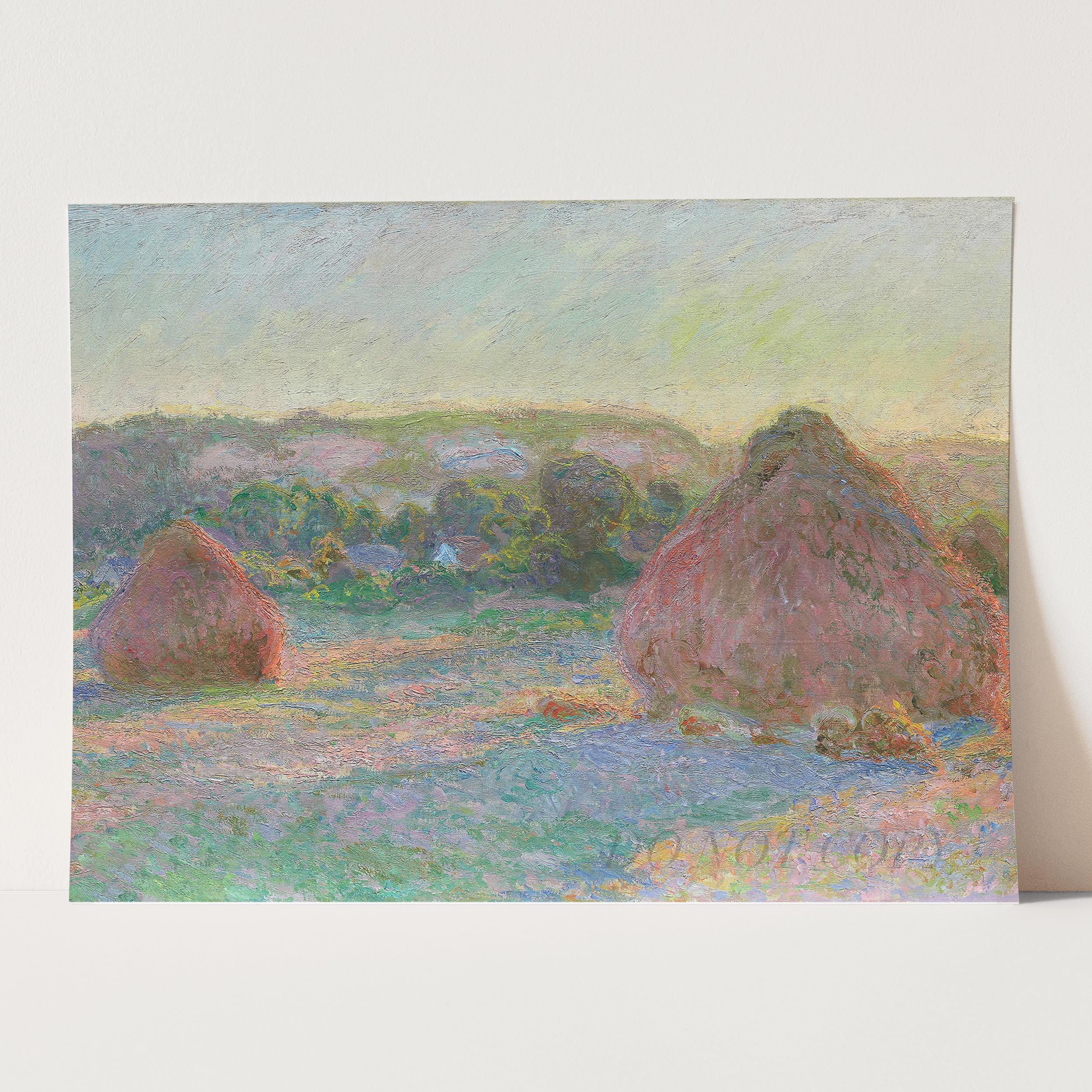 Stacks of Wheat (End of Summer) 1891 by Claude Monet - Image 3