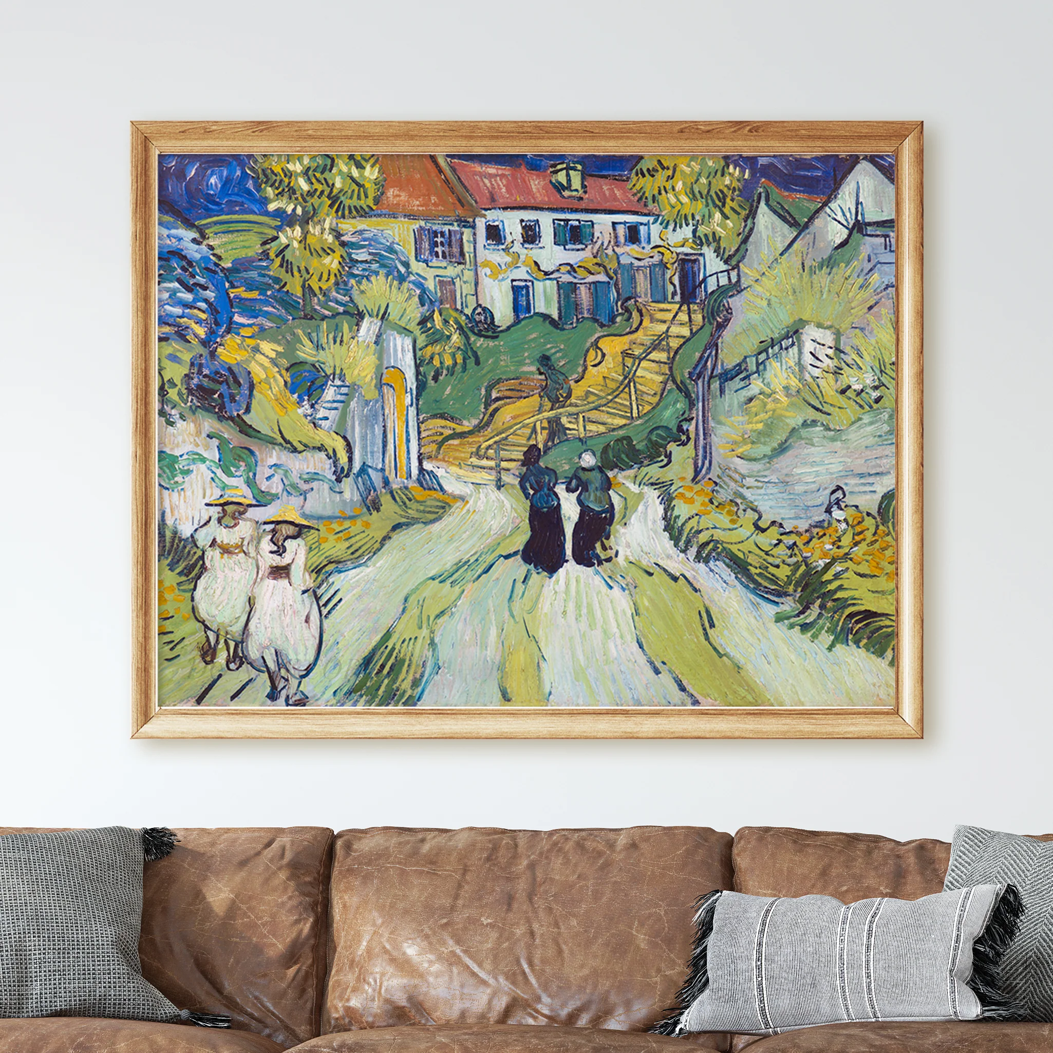 Stairway at Auvers (1890) by Van Gogh - Image 2