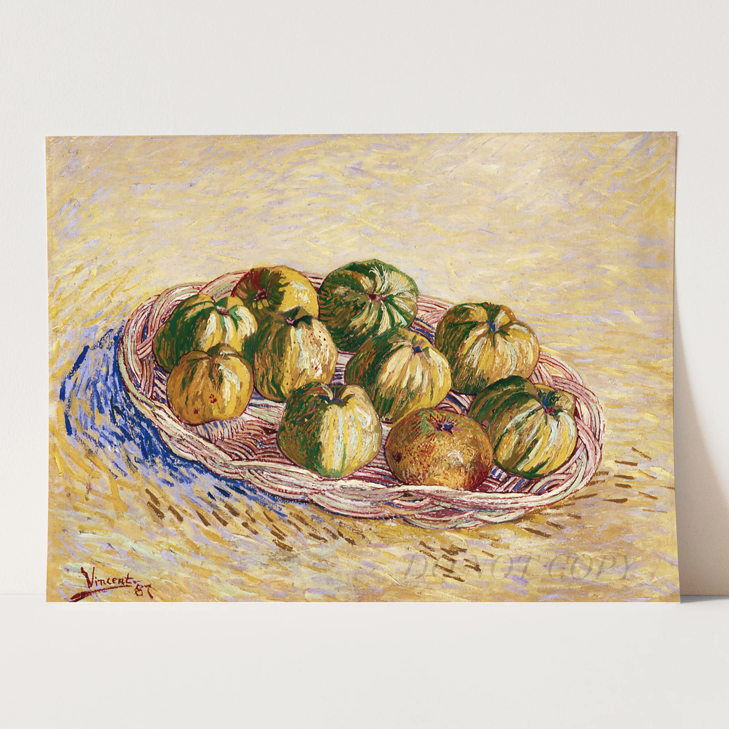 Still Life, Basket of Apples (1887) by Van Gogh - Image 3